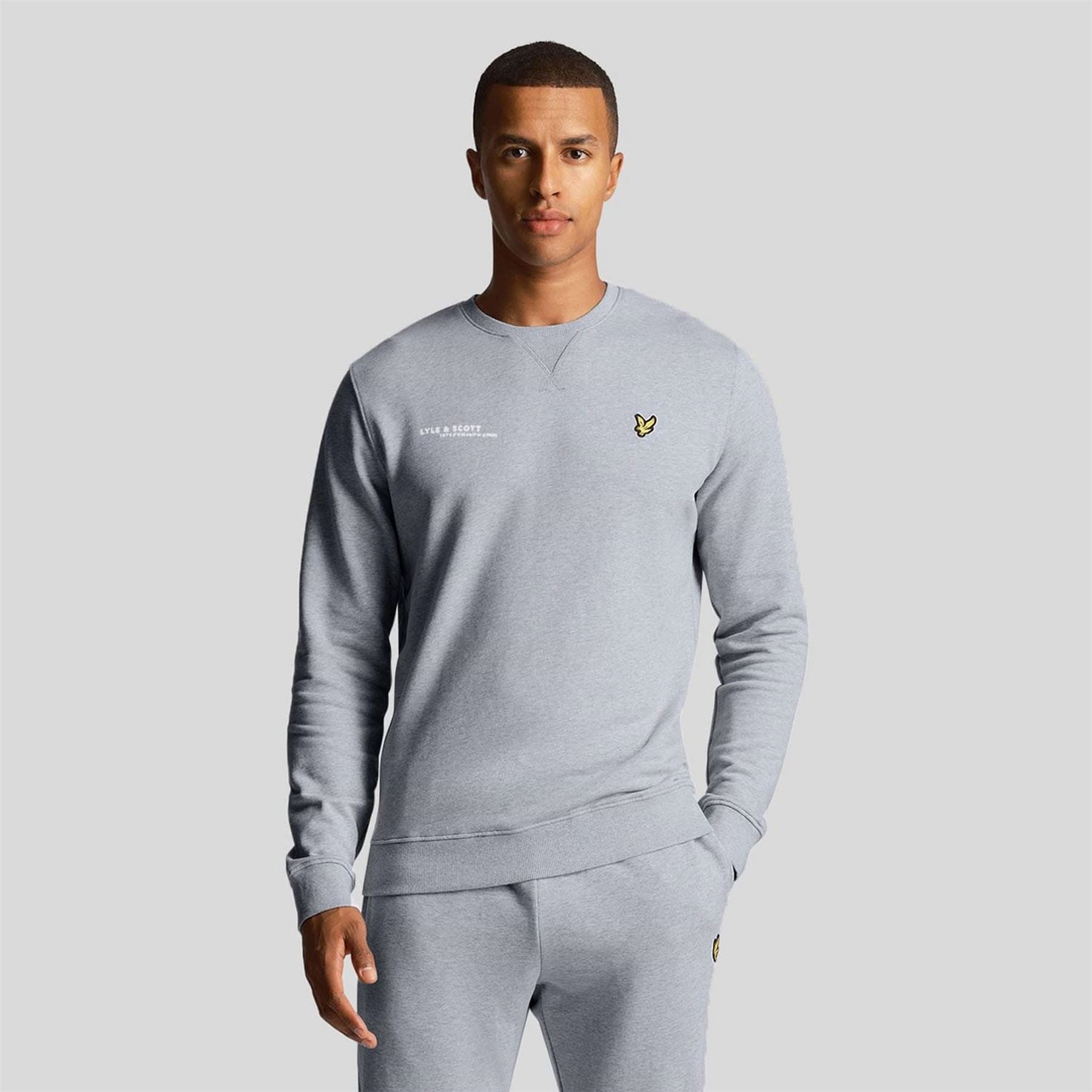 Lyle and Scott Ordinate Print Crewneck Sweatshirt