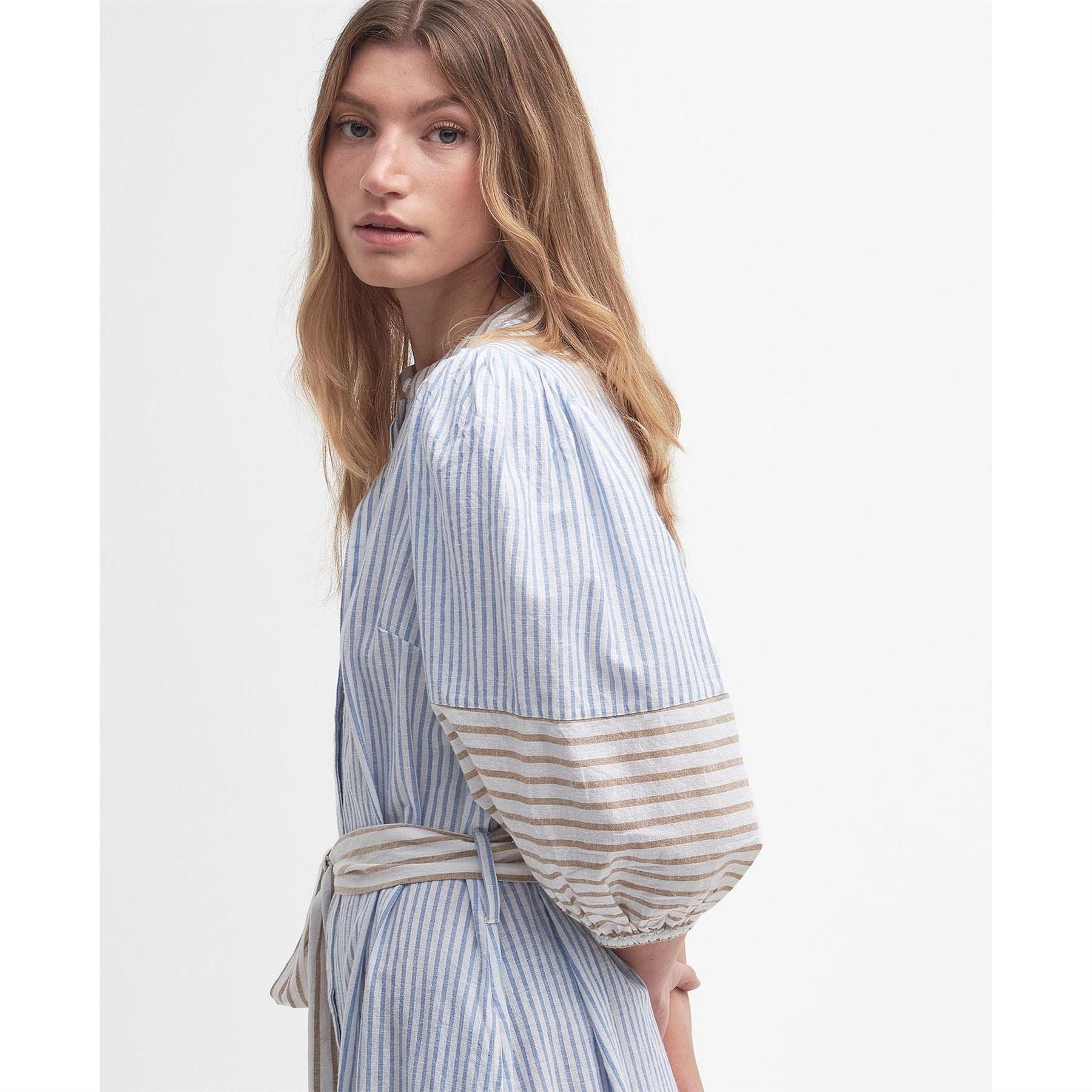 Barbour Striped Shirt Dress