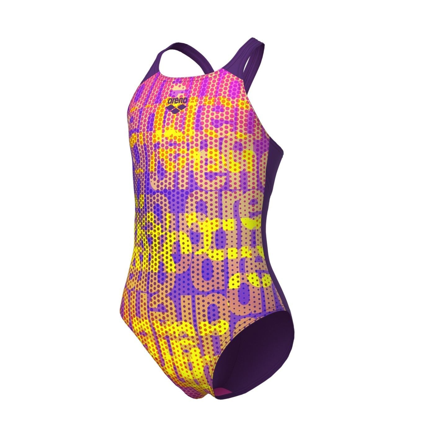 Arena Multi Colours V Back Swimsuit