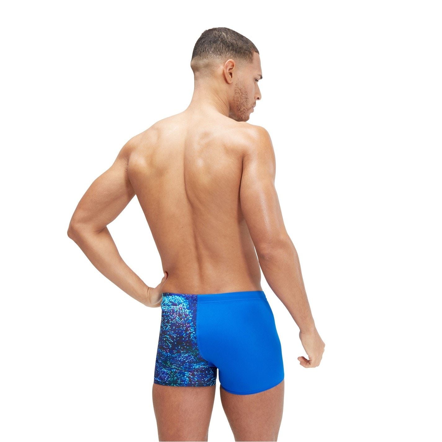 Speedo Mens All Over Print V Cut Aquashorts
