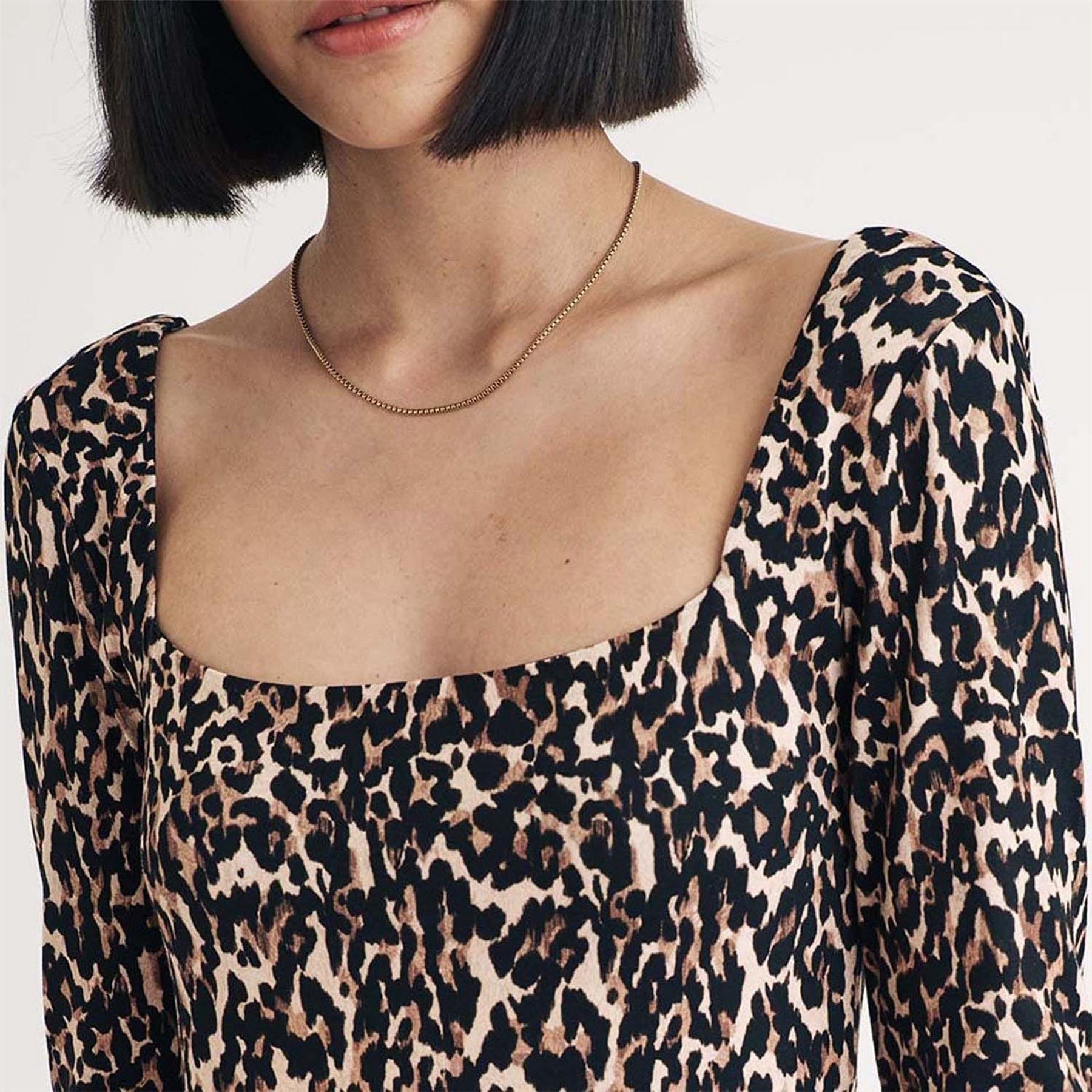 Nobodys Child Leopard Print Midi Dress