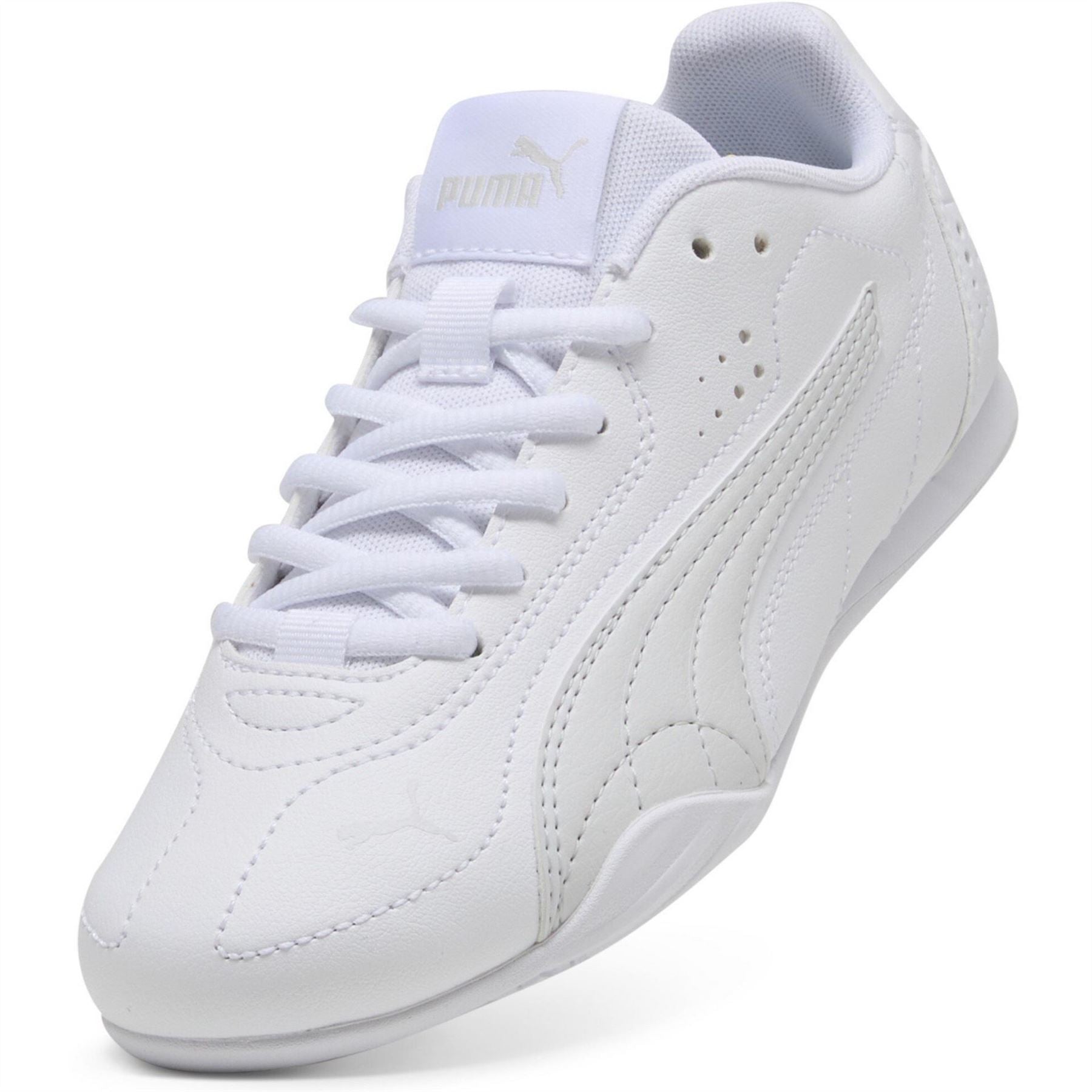 Puma Low Top Round Toe Flat Heel Sneakers