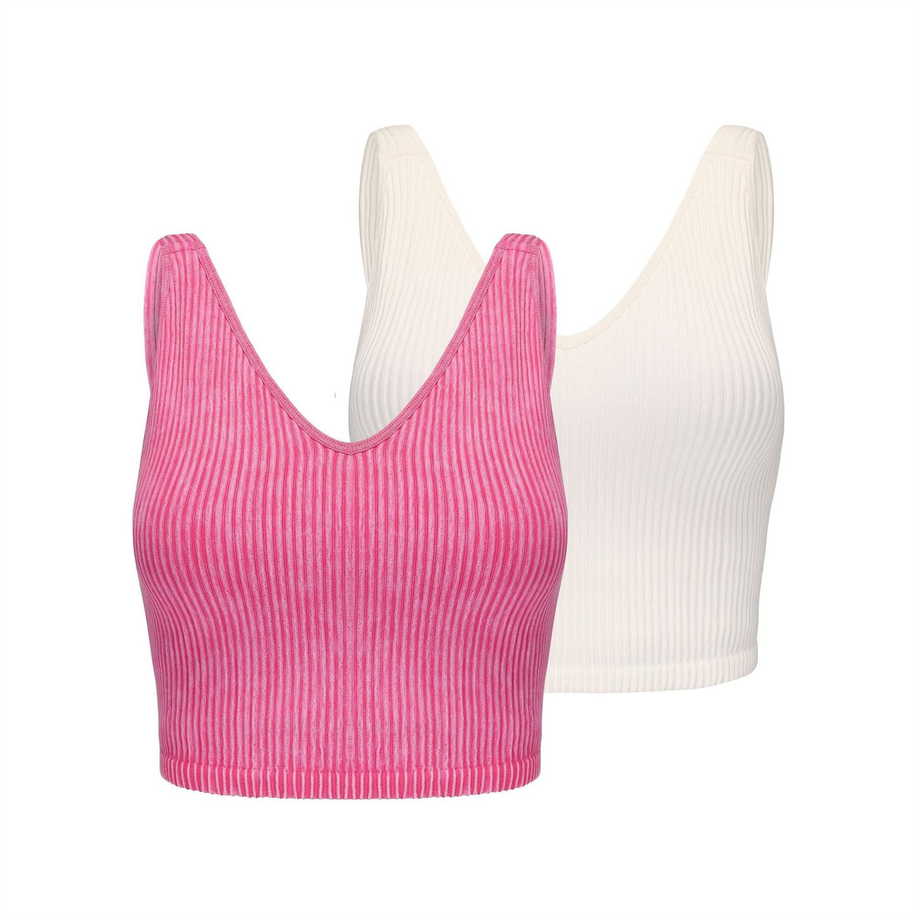 Slazenger 2 Pack Slim Fit Cropped Sports Bra