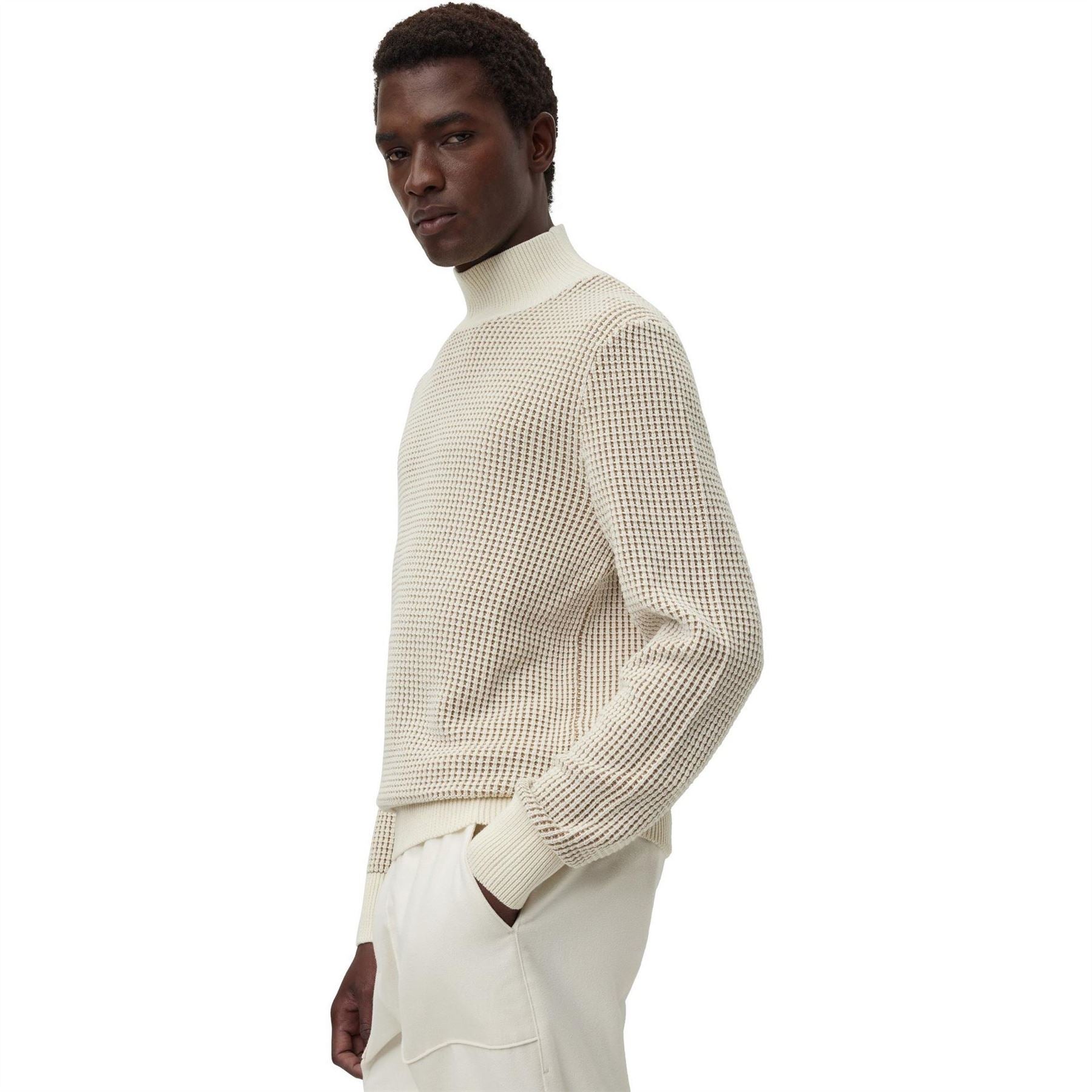 Boss Mock Neck Long Sleeve Regular Fit Sweater
