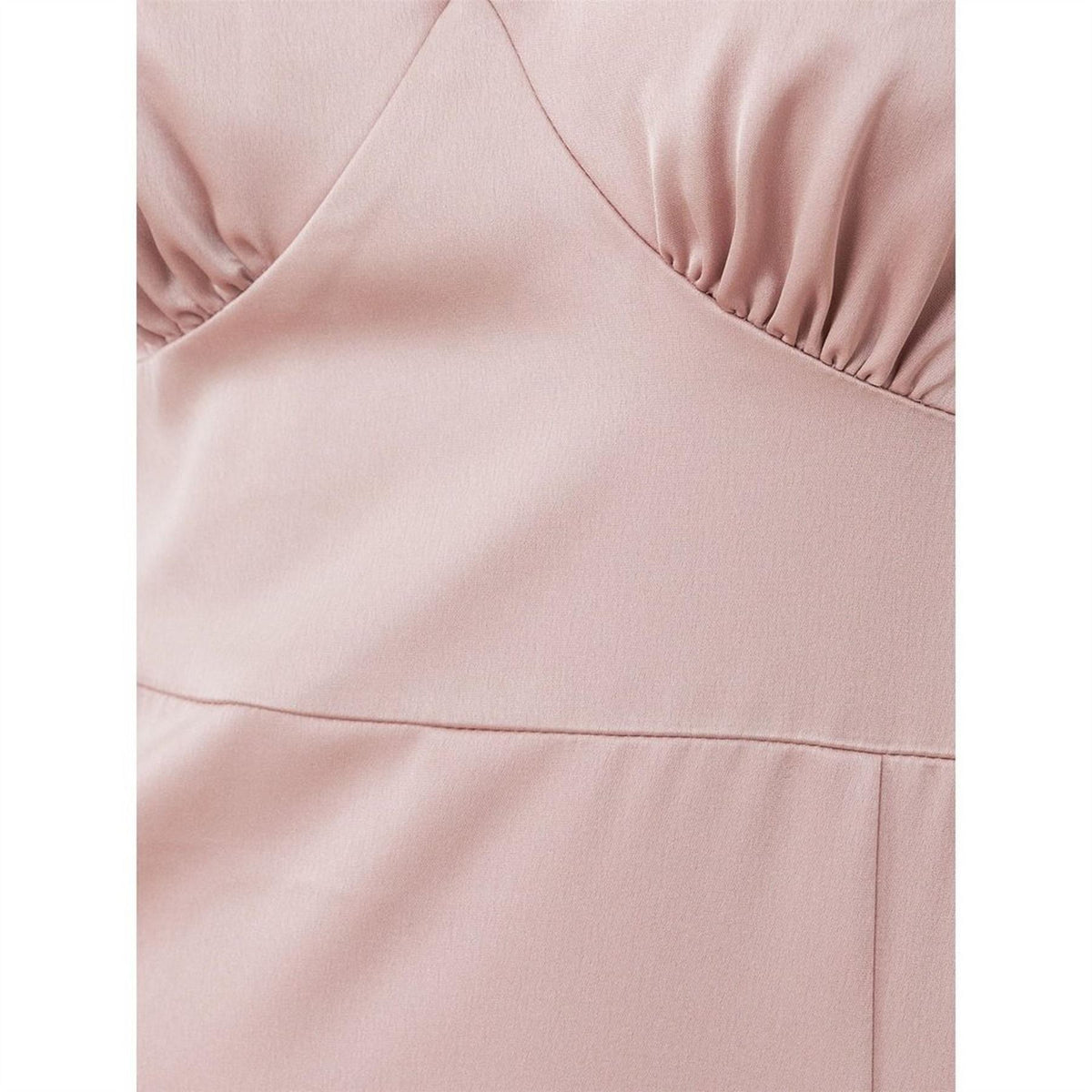 Maya Deluxe Angel Sleeve Satin Bridesmaid Maxi Dress With Split