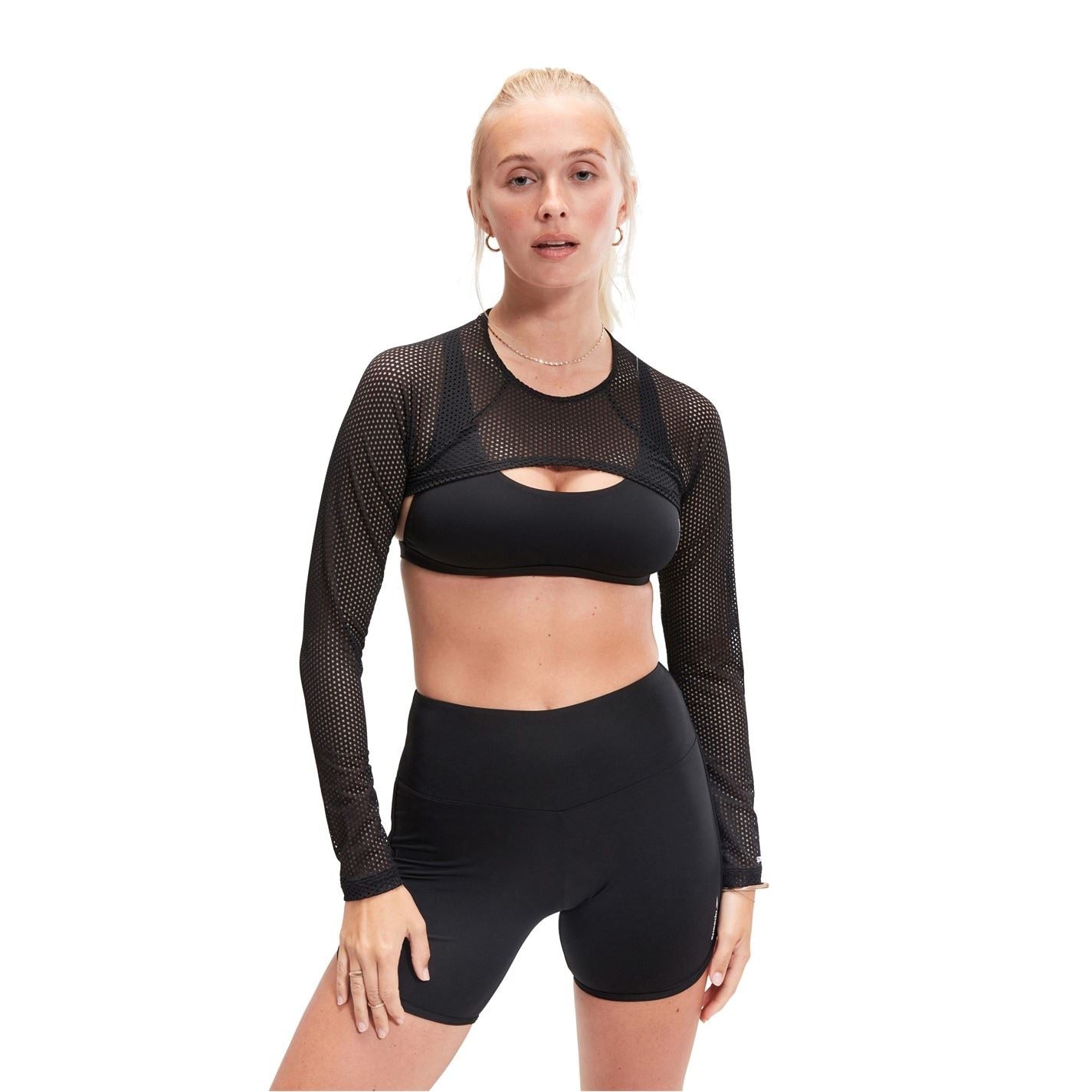 Speedo Cropped Crew Neck Athletic Top