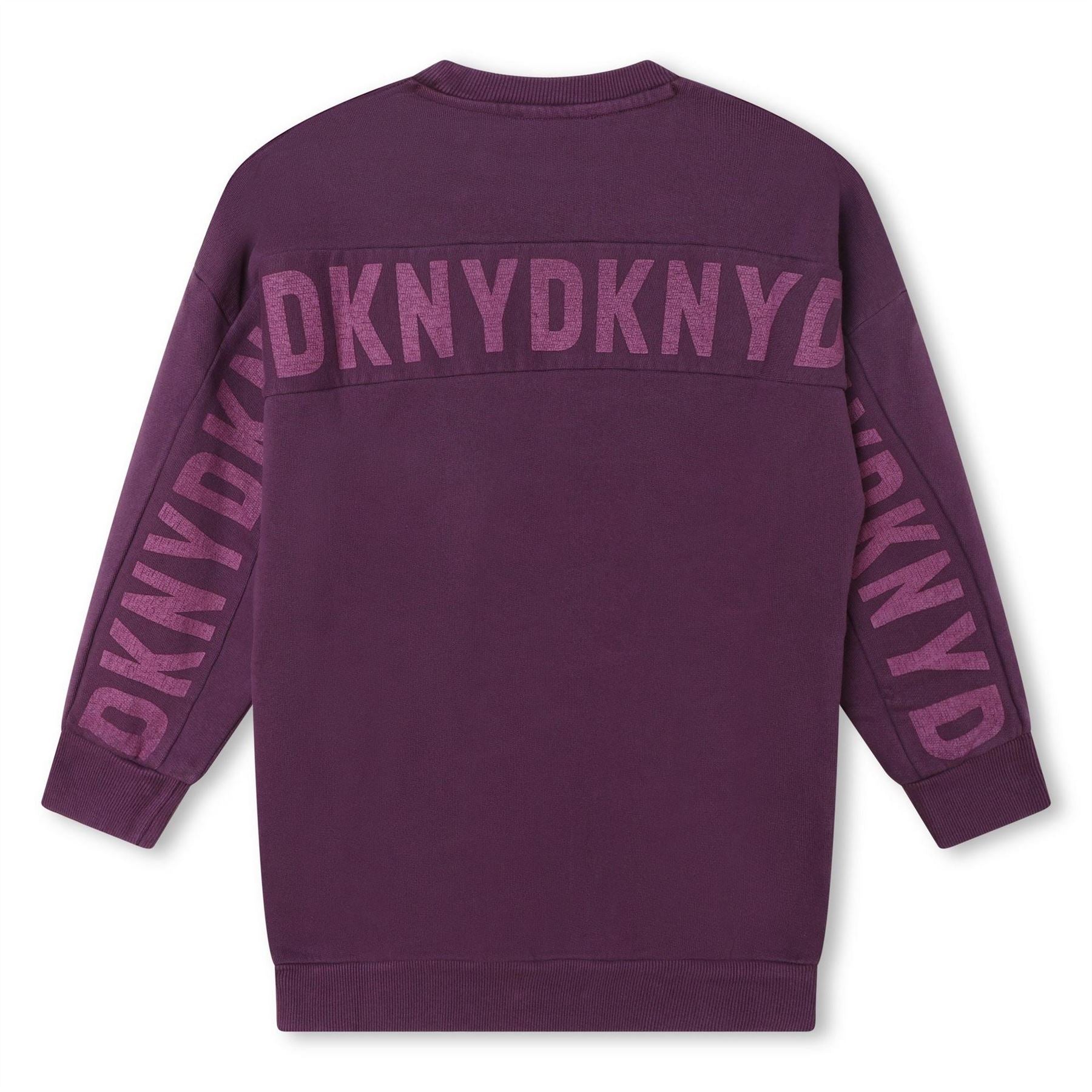 DKNY Ls Jn34 Crew Neck Mini Sweatshirt Dress