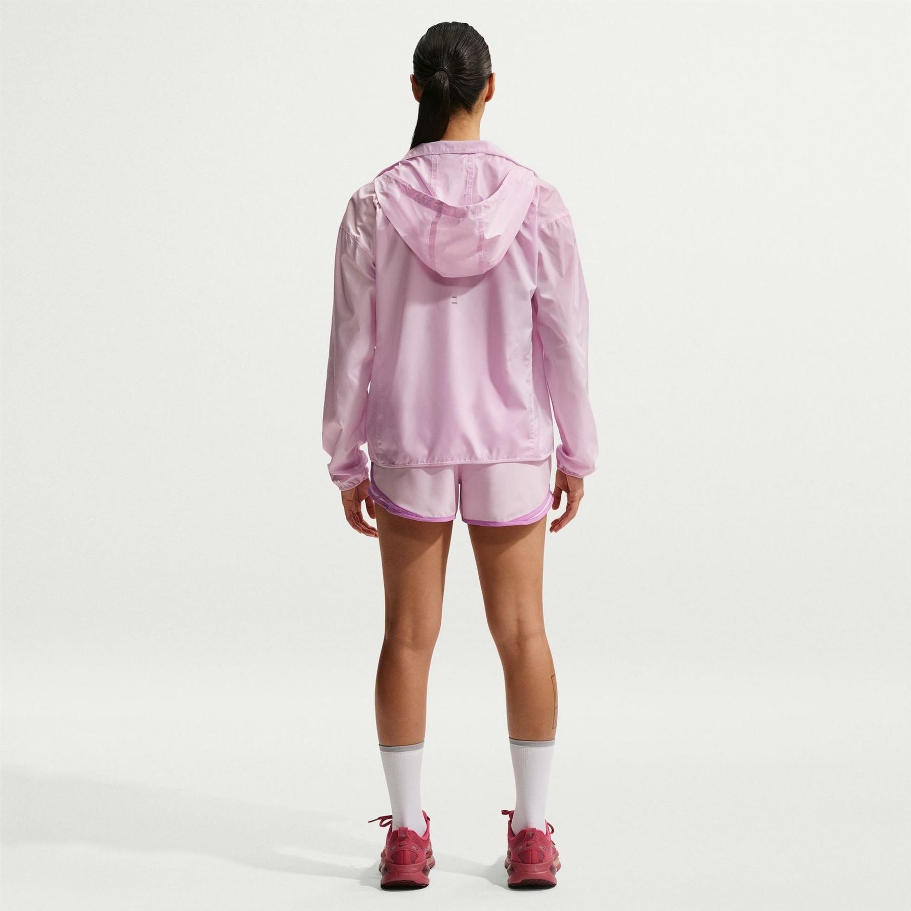Nike Tempo Hooded Solid Patterned Windbreaker