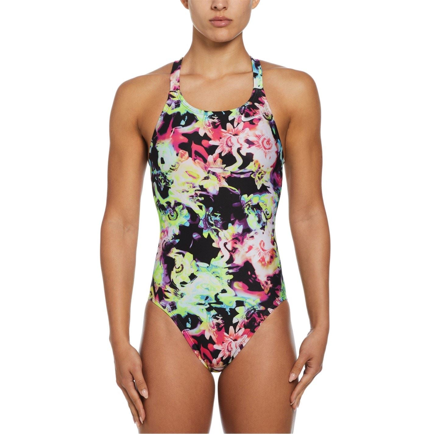 Nike Multi Print Hydrastrong Swimsuit Junior