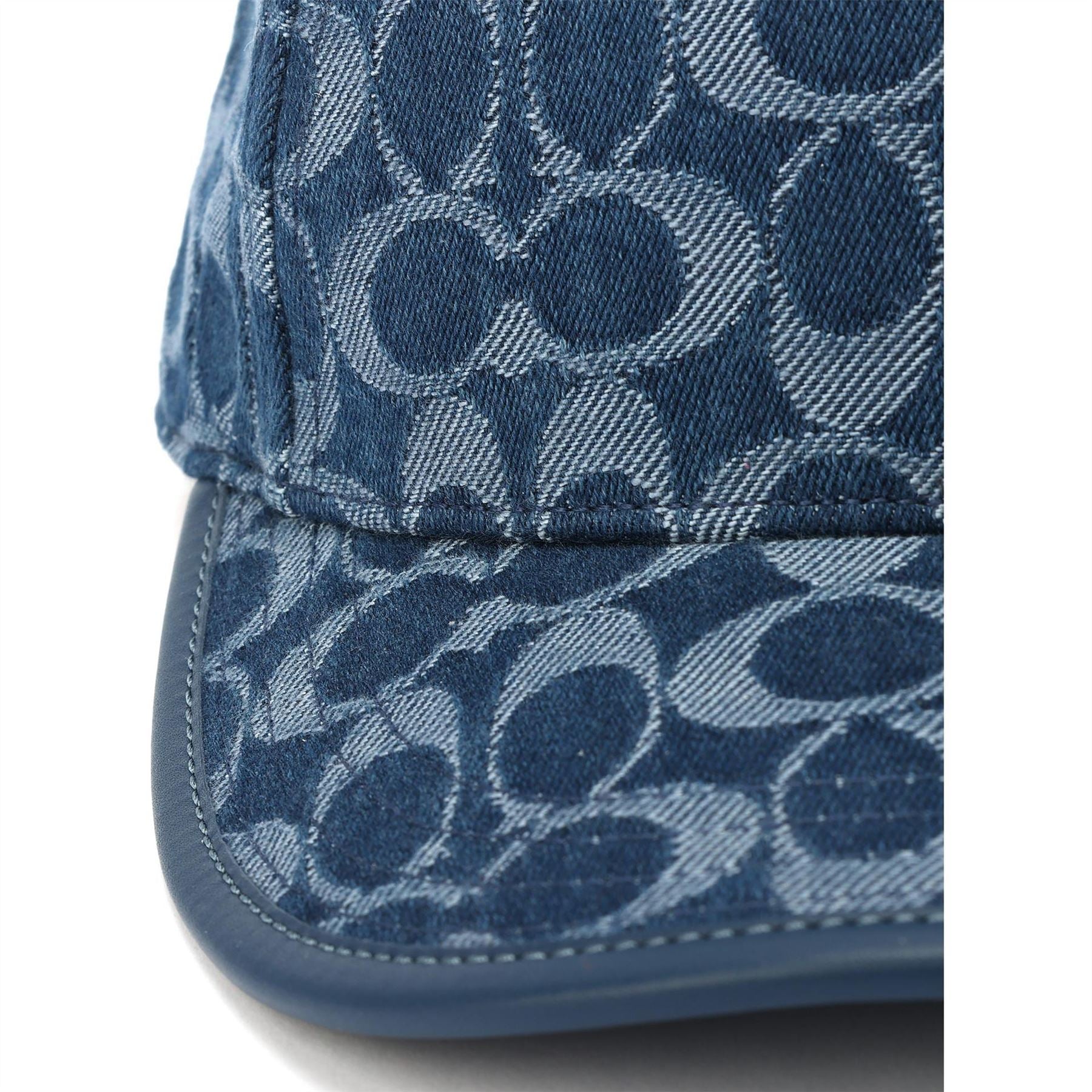 Coach Jacquard Adjustable Curved Brim Baseball Cap