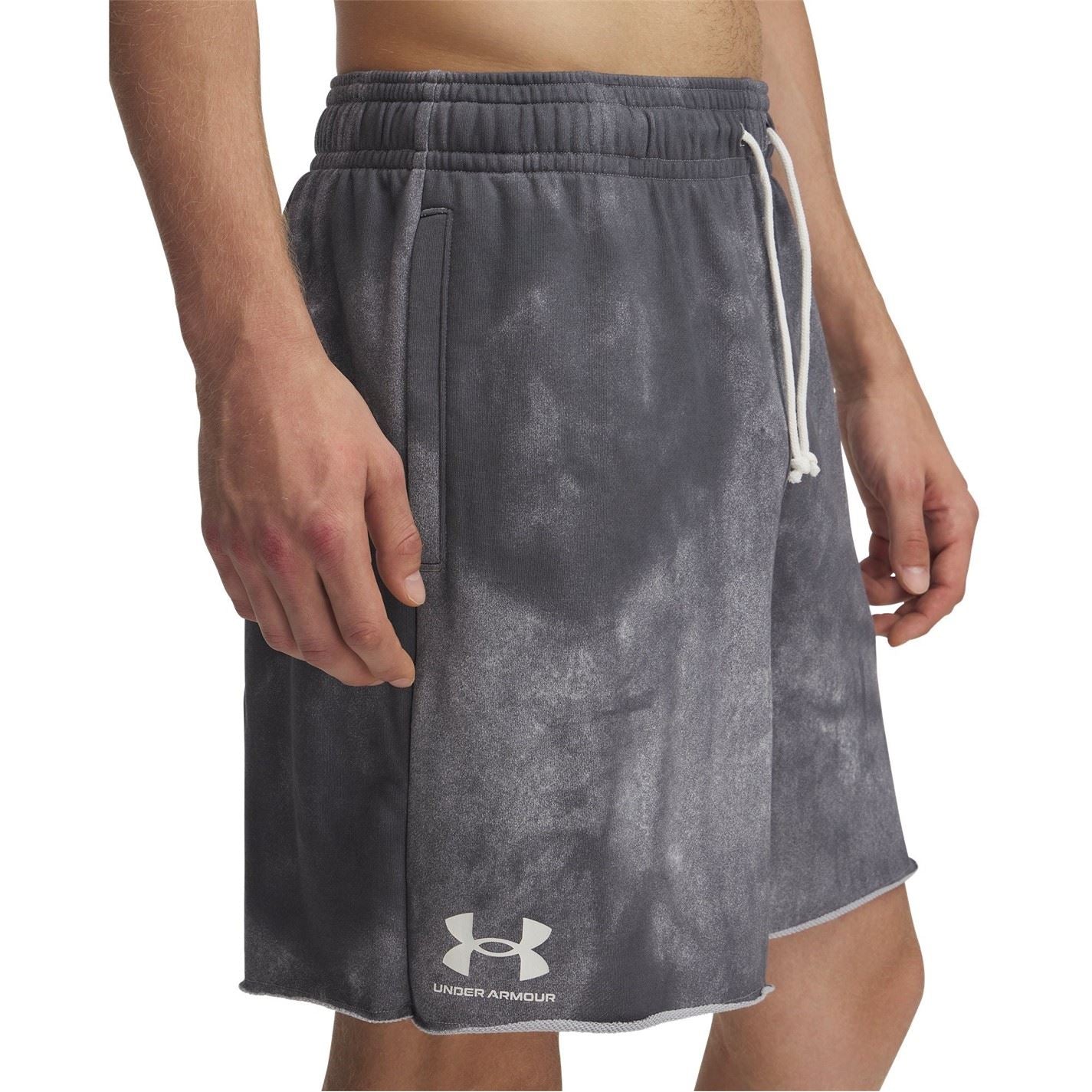 Under Armour Rival Terry All Over Print Fleece Jogger Shorts