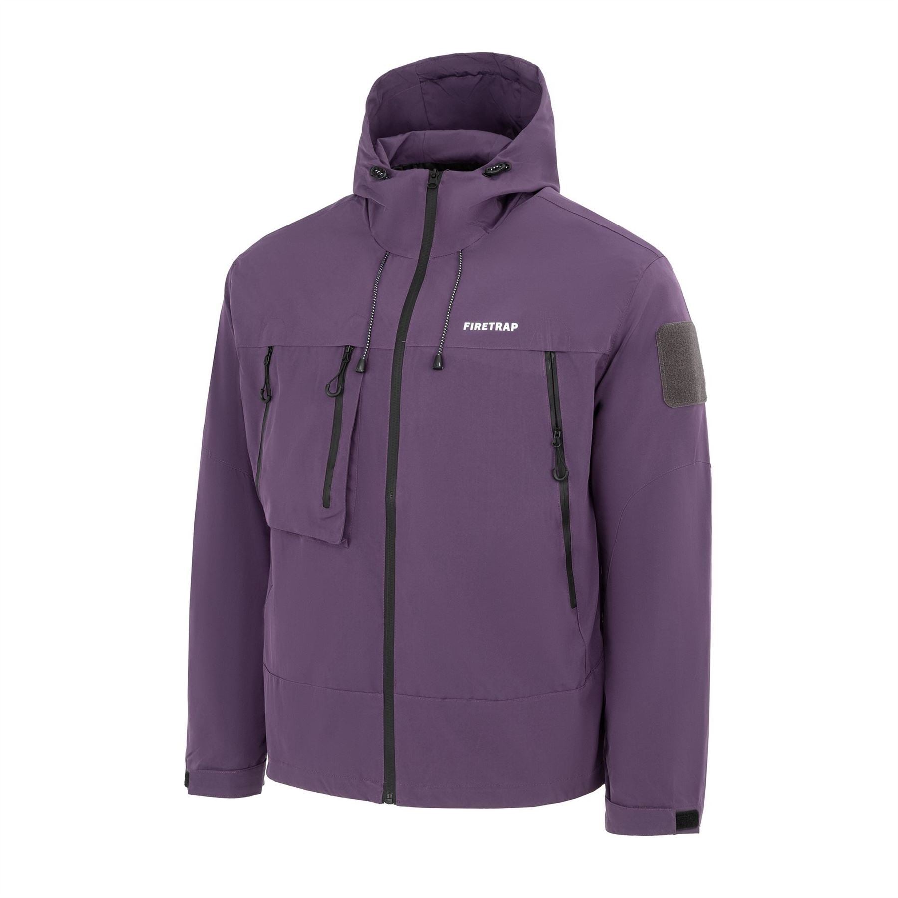 Firetrap Windproof Hooded Long Sleeve Windbreaker