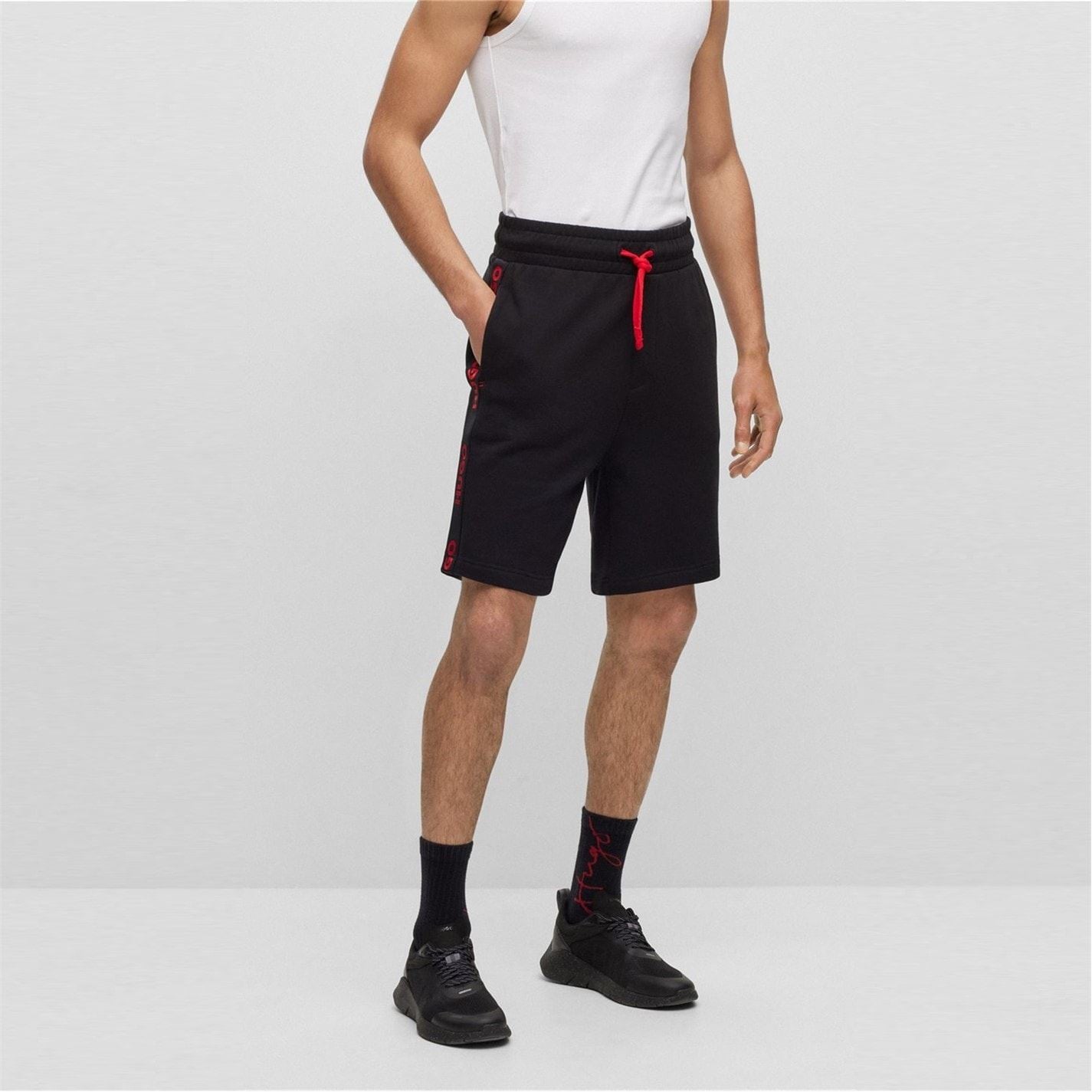 Hugo Bodywear Sporty Logo Shorts With Logo Tape Detail