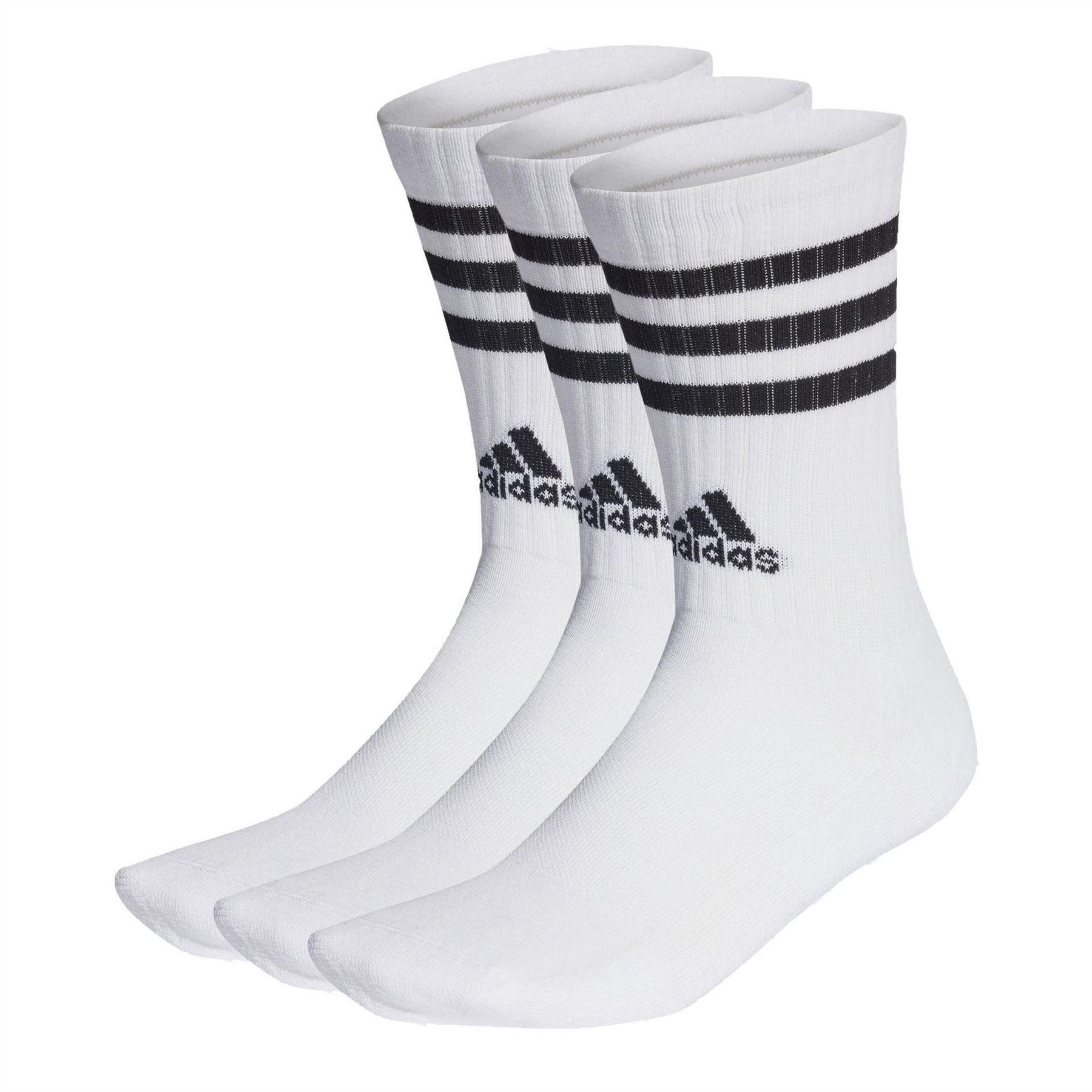 adidas Stripes Cushioned Crew Socks 3 Pairs
