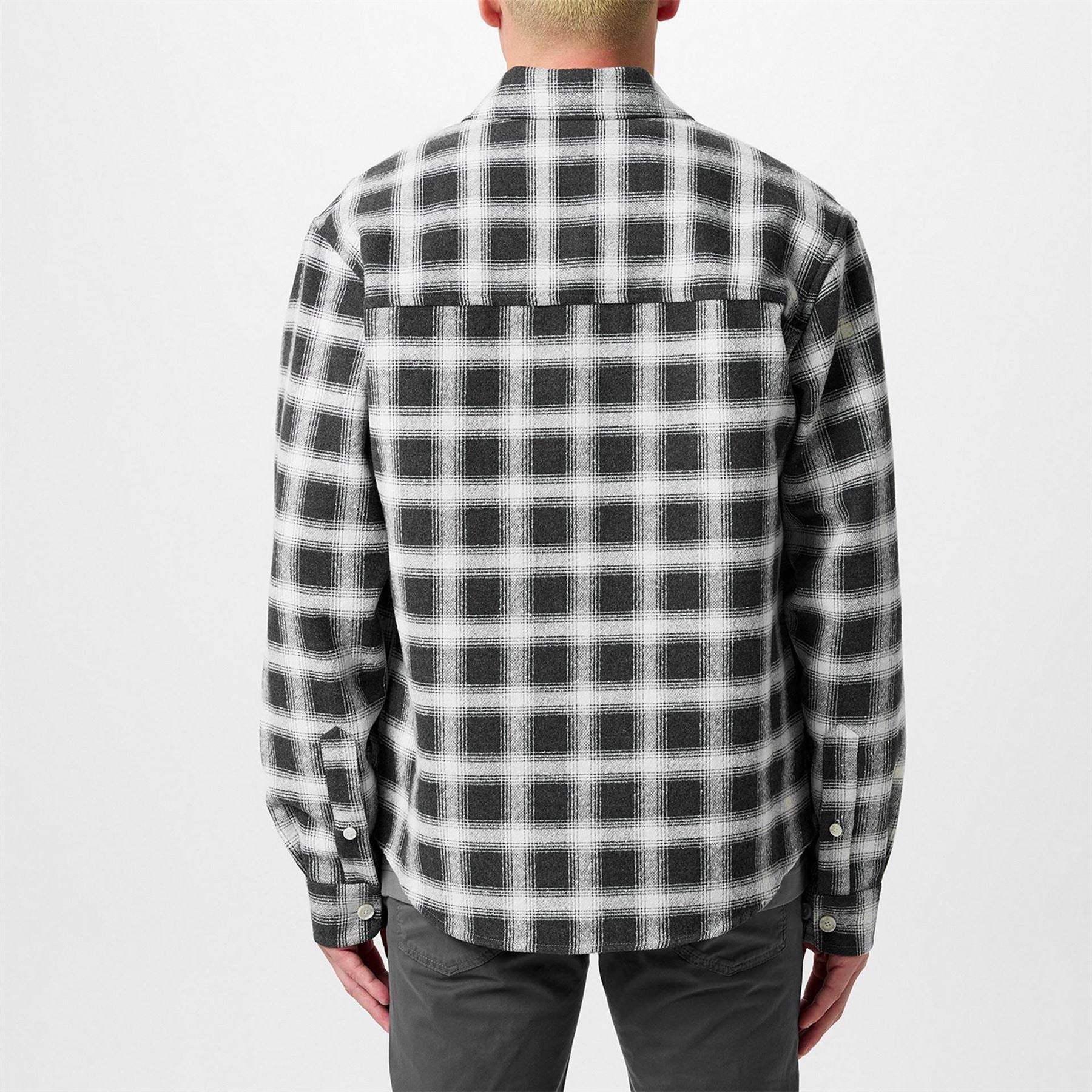 Boss C Owen Flannel Check Long Sleeve Overshirt