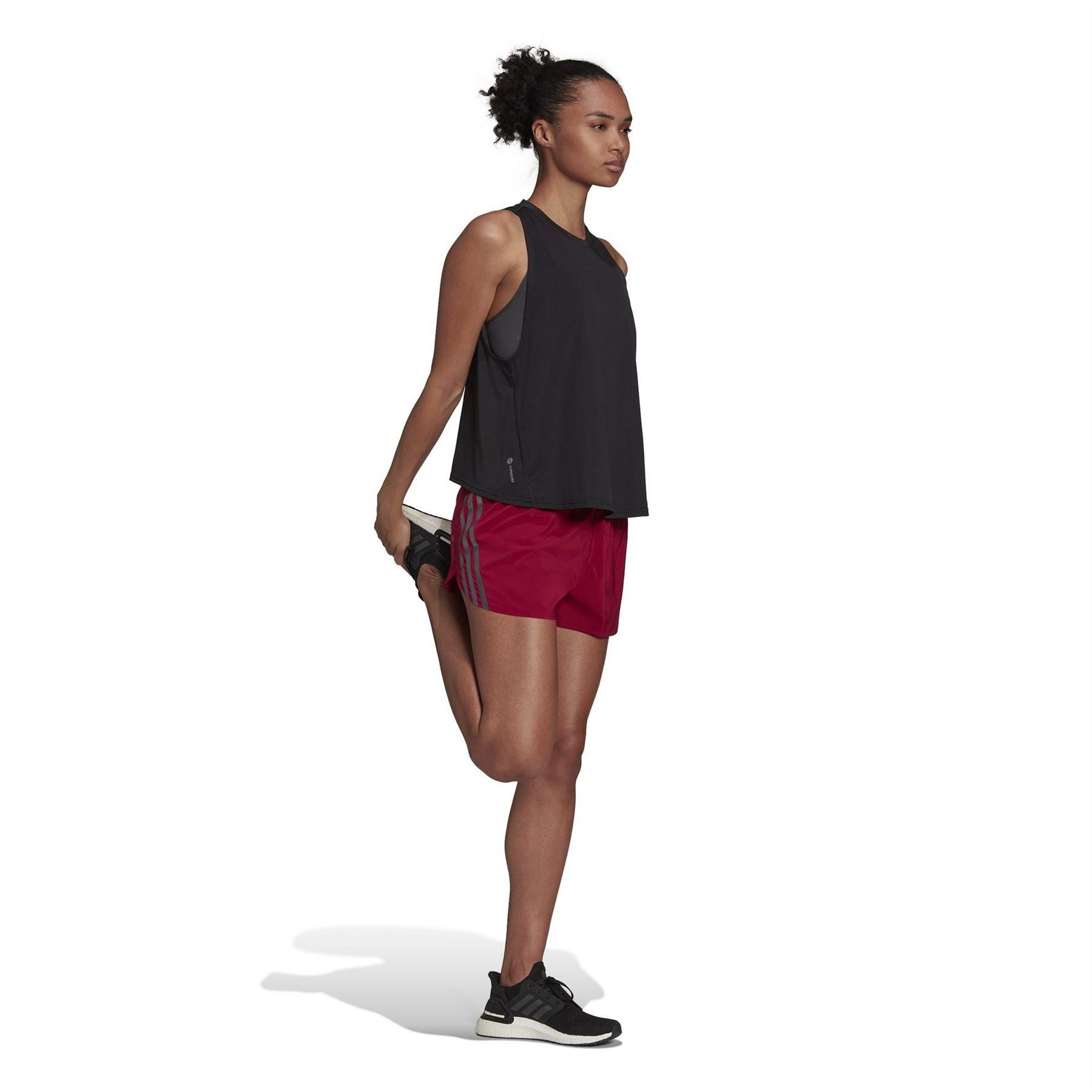 adidas Womens Run Icon 3 Bar Tank Top