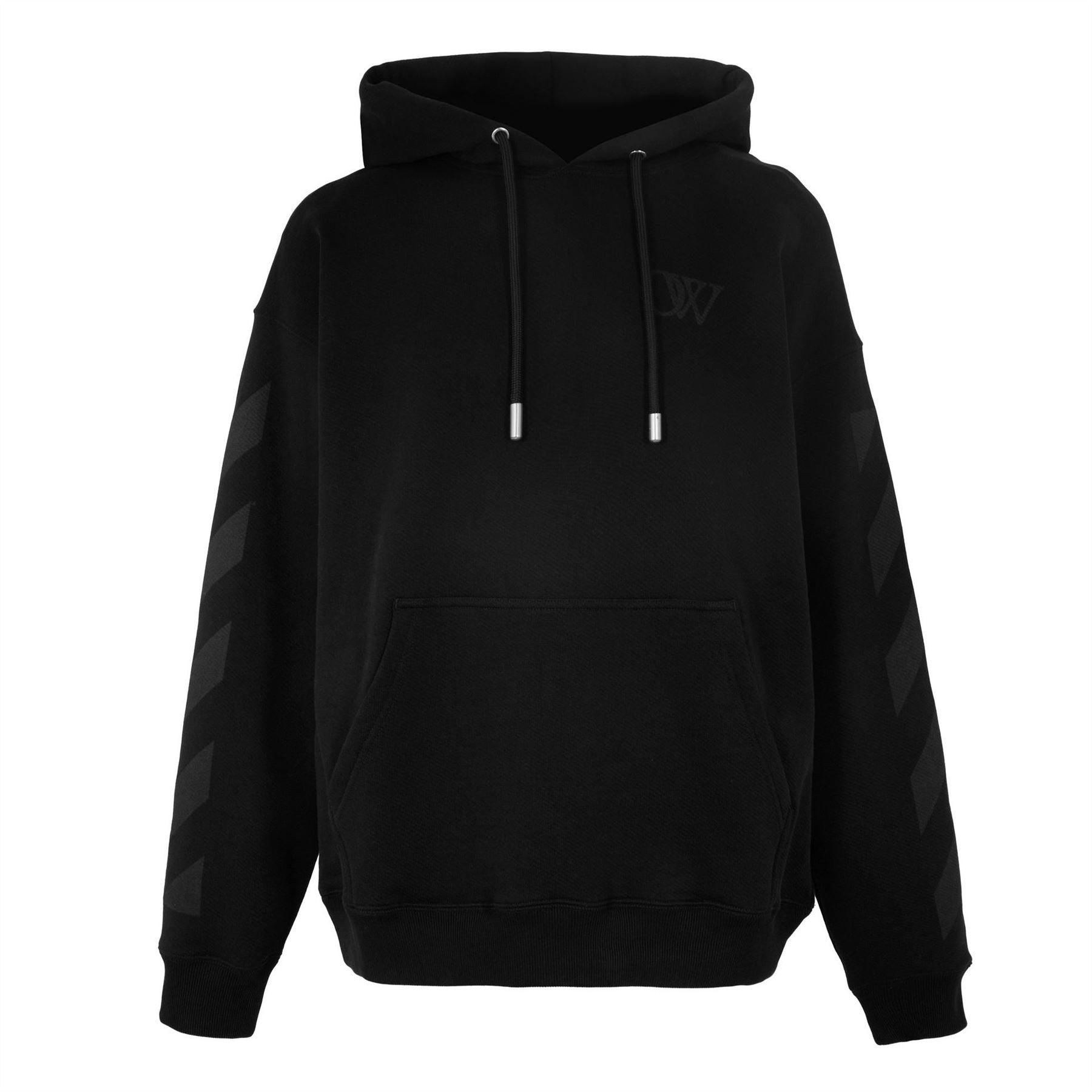 Off White Hooded Neck Long Sleeve Oversize Sweatshirt