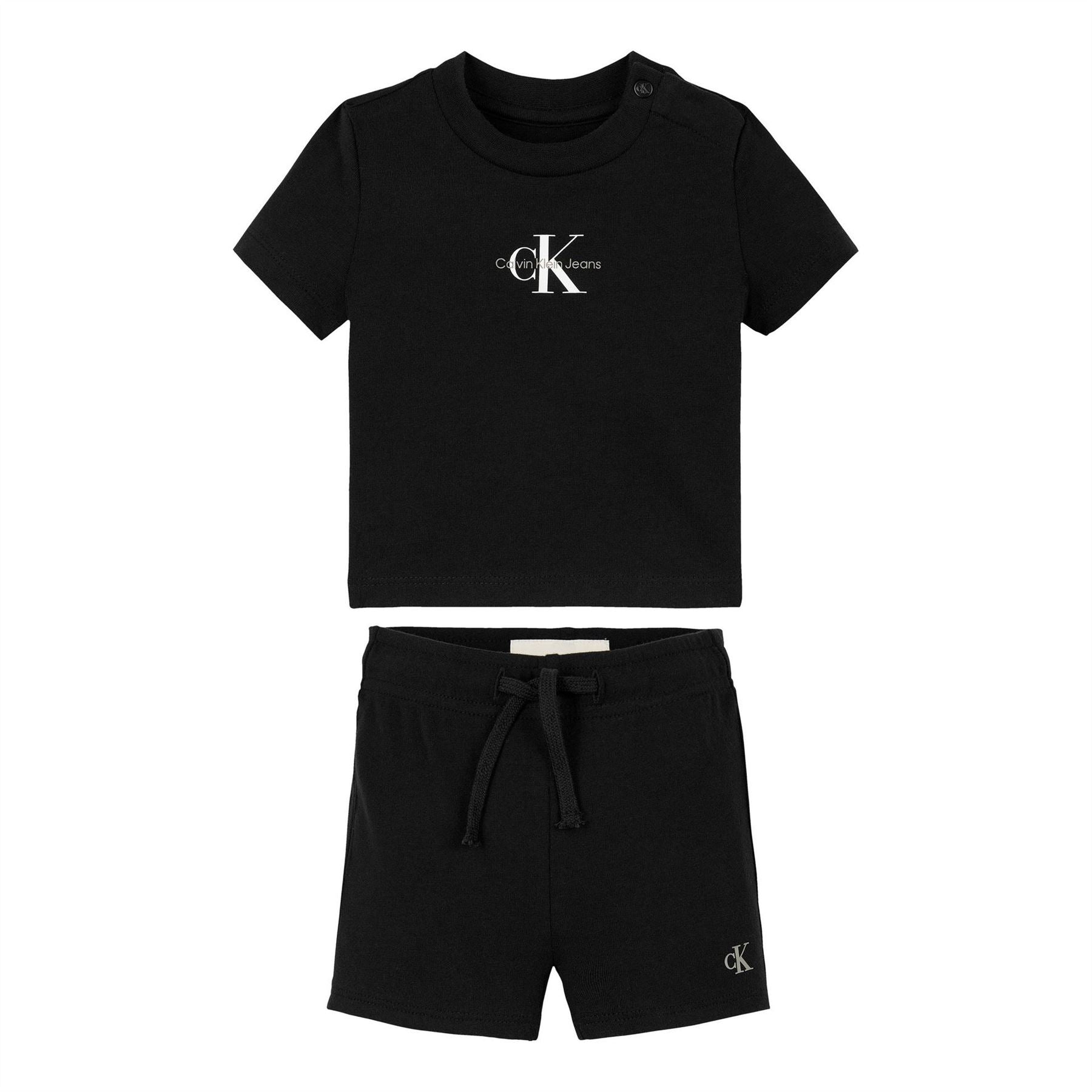 Calvin Klein Jeans Kids Monogram Logo T-Shirt And Shorts Set