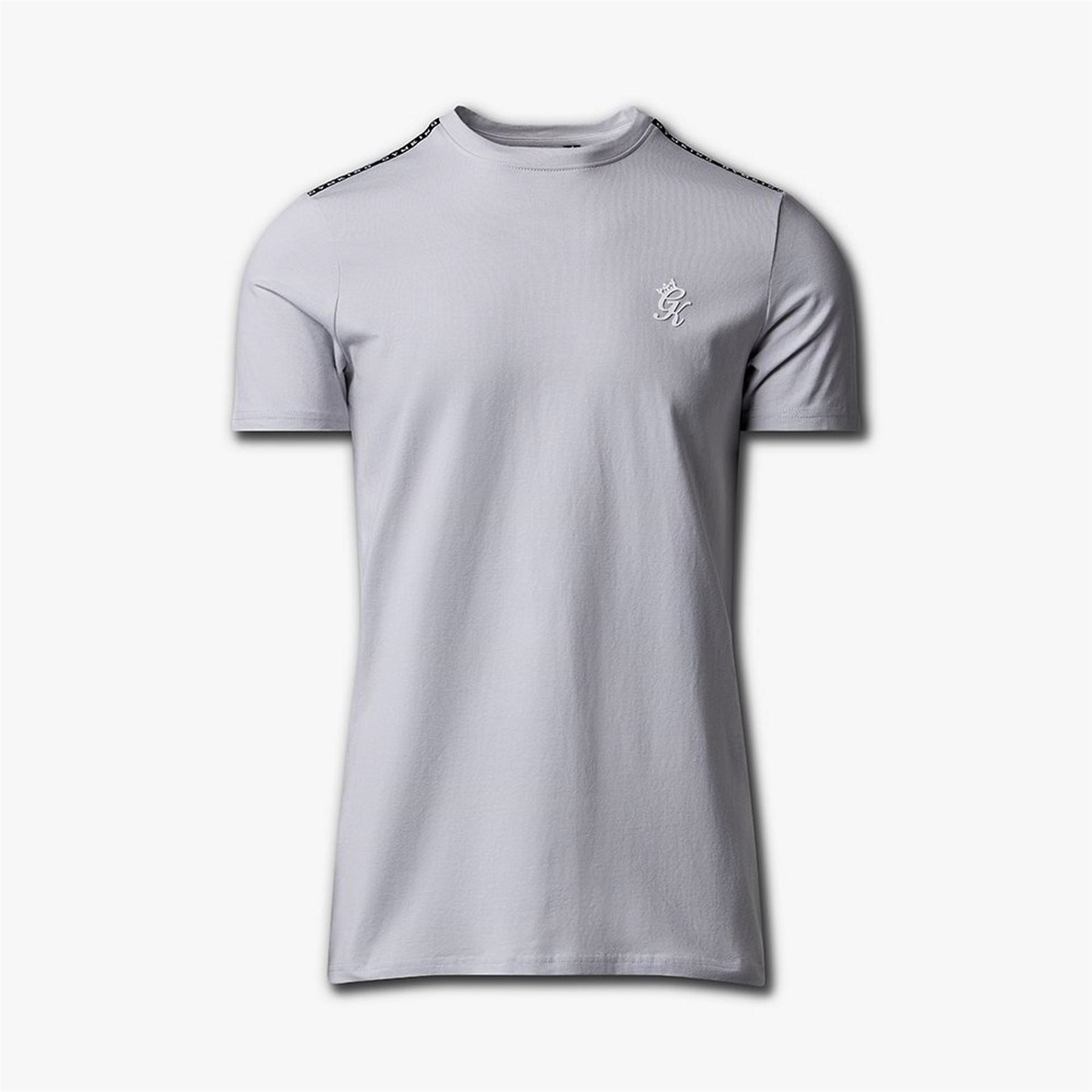 Gym King King Taped Jersey Tee   Light Grey
