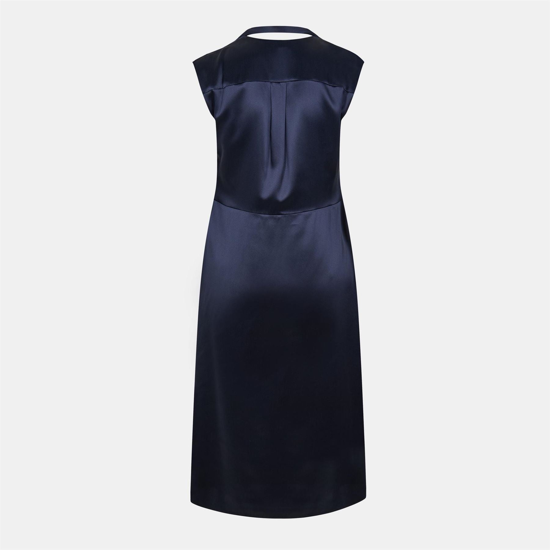Boss Tie Neck Mini Skater Dress