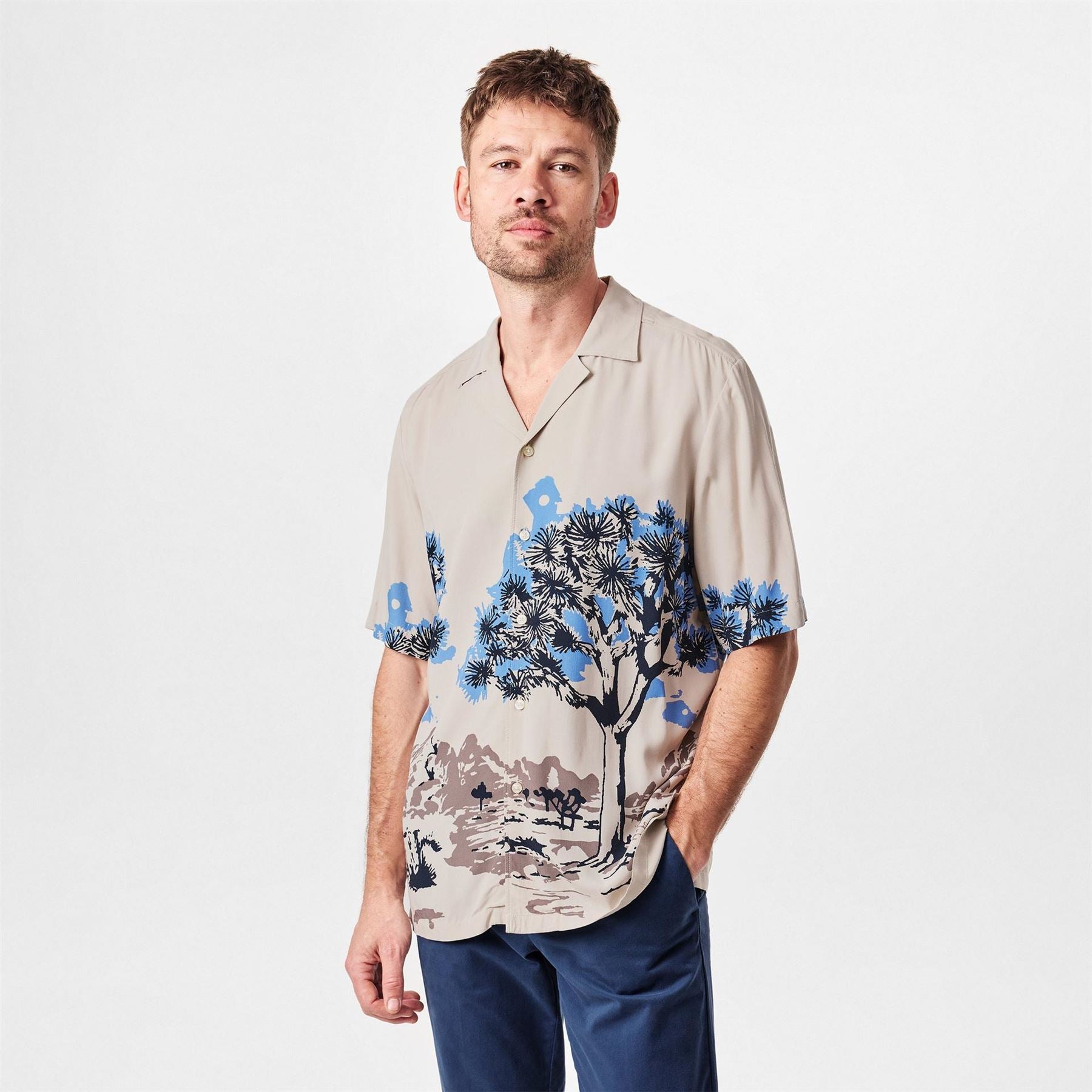 Boss Rayer M Patterned Short Sleeve Shirt