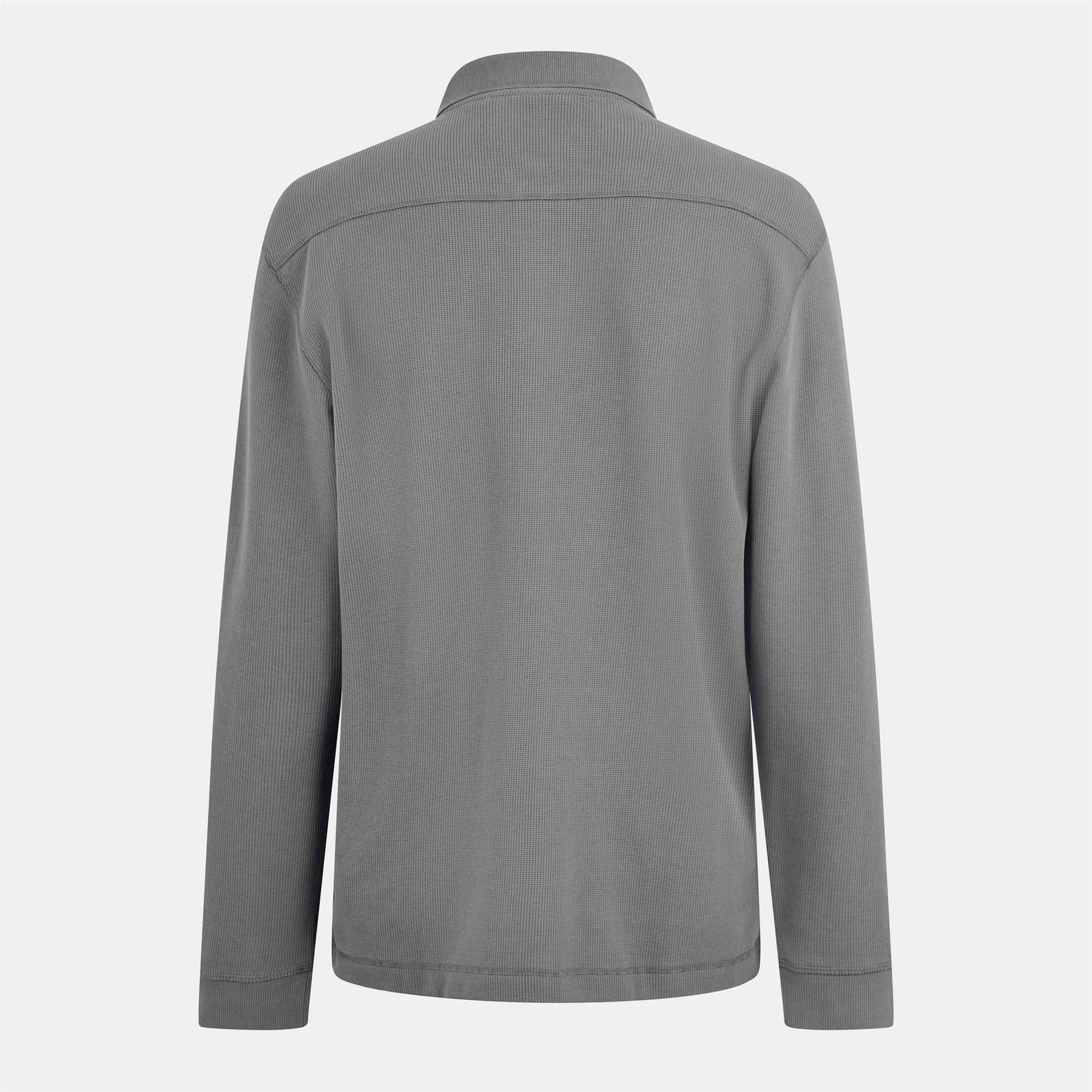 Boss Collared Neck Long Sleeve Polo Shirt