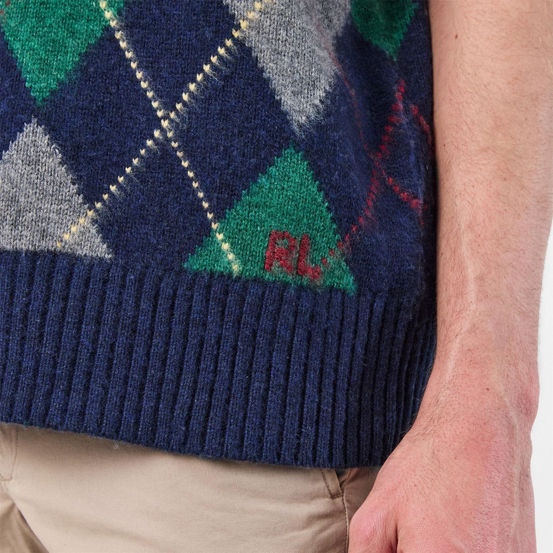 Polo Ralph Lauren Diamond Wool Knitted Sweater Vest