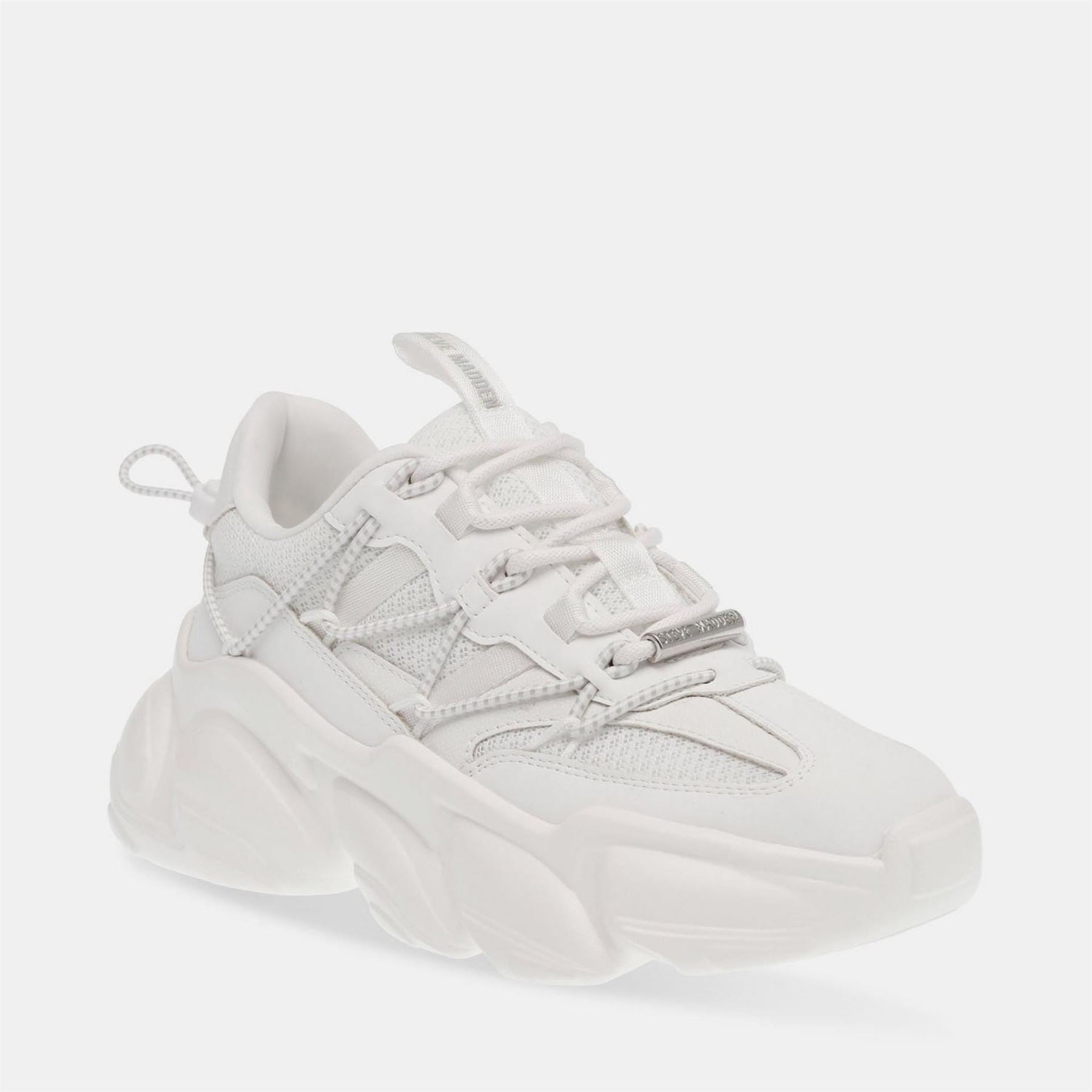 Steve Madden Spectator Lace Up Flat Chunky Heel Sneakers