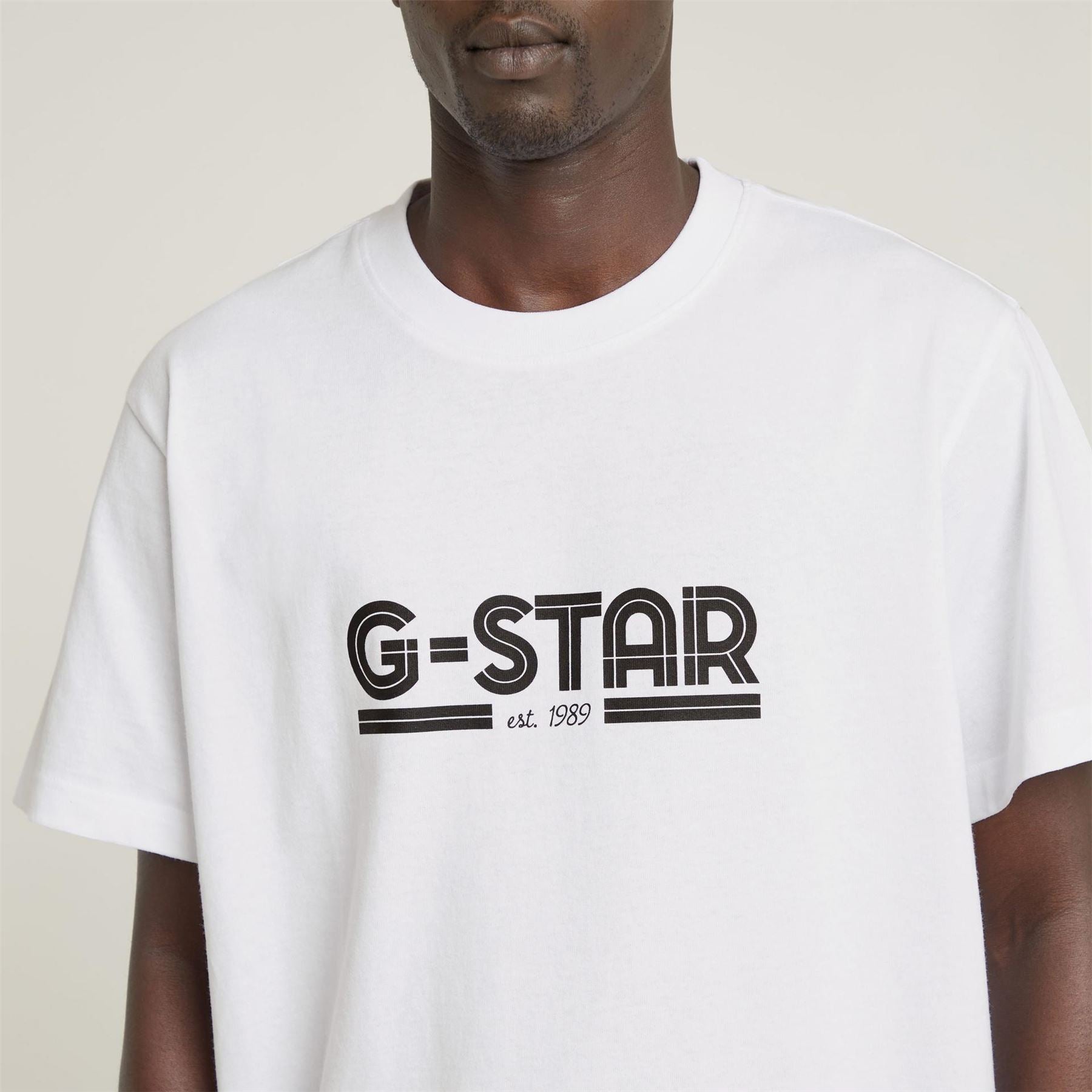 G Star Line Script Lettering Regular Fit T-Shirt