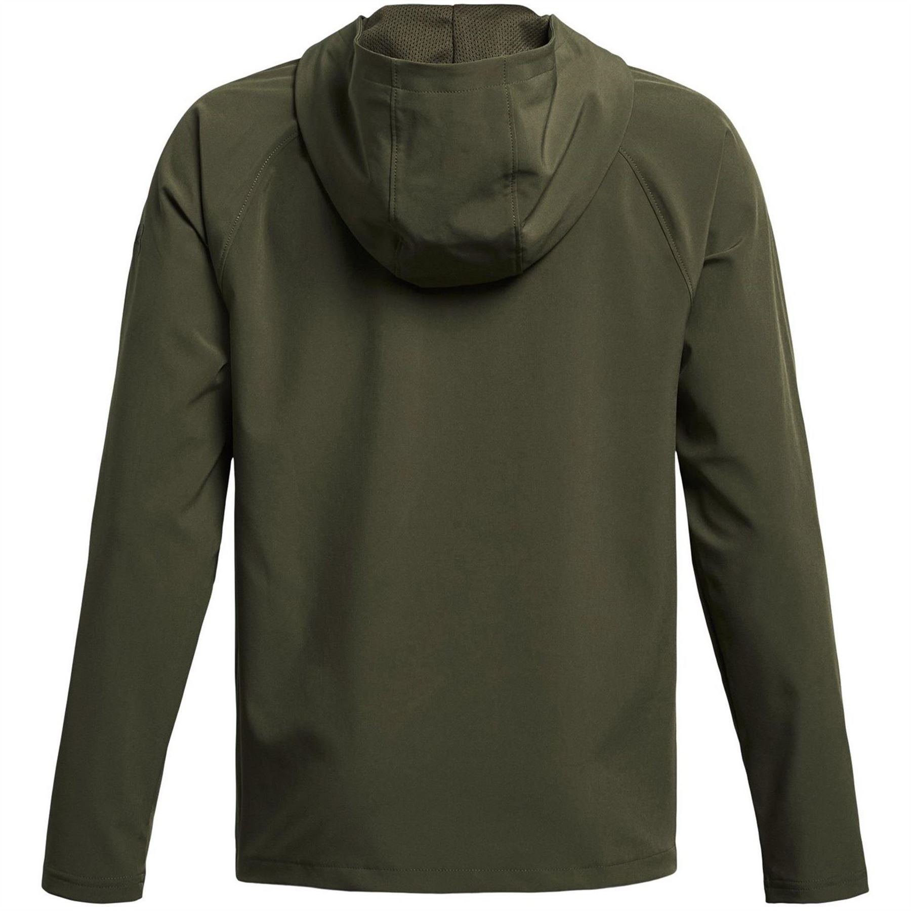Under Armour Solid Patterned Hooded Full Zipper Fleece Jacket