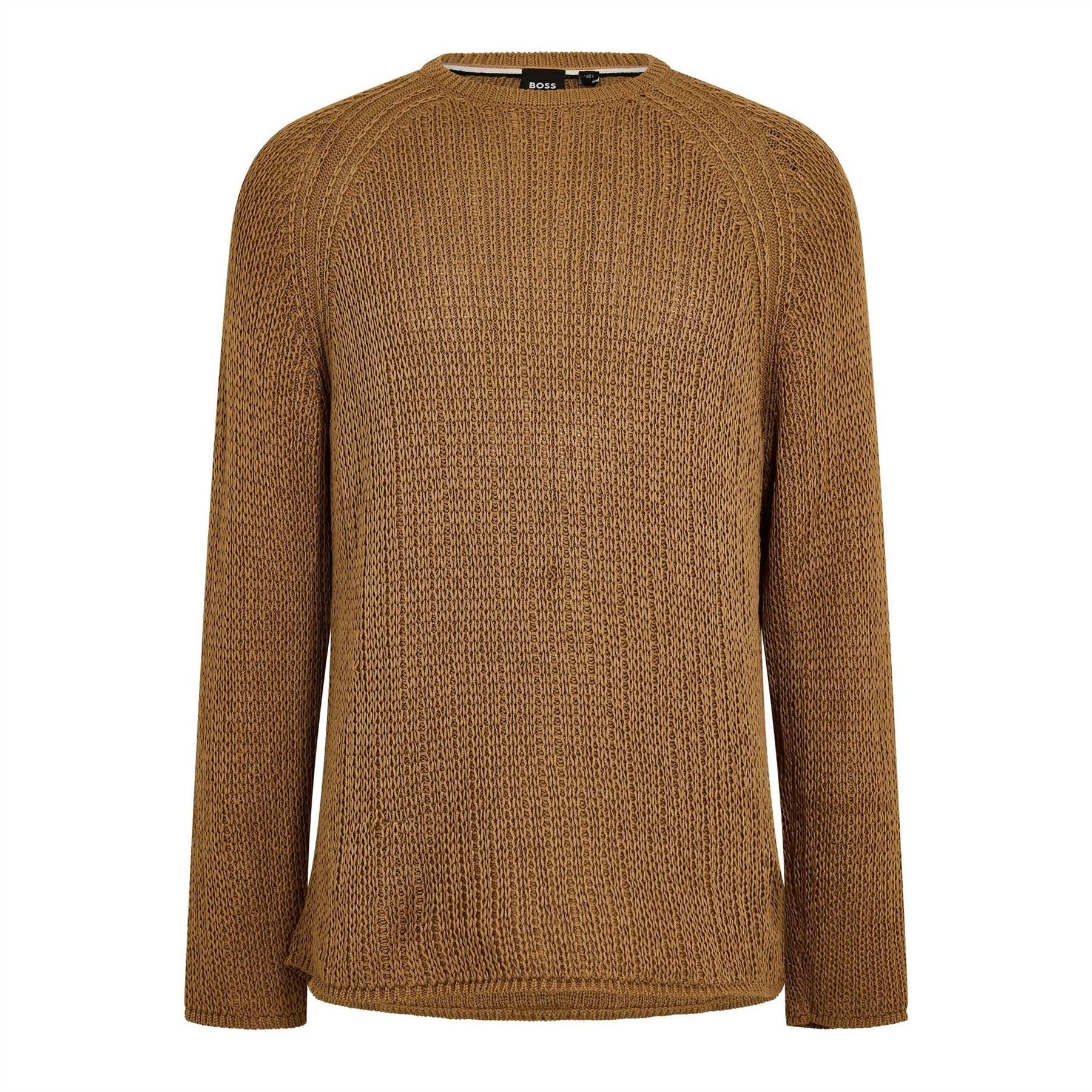 Boss Crew Neck Raglan Sleeve Sweater