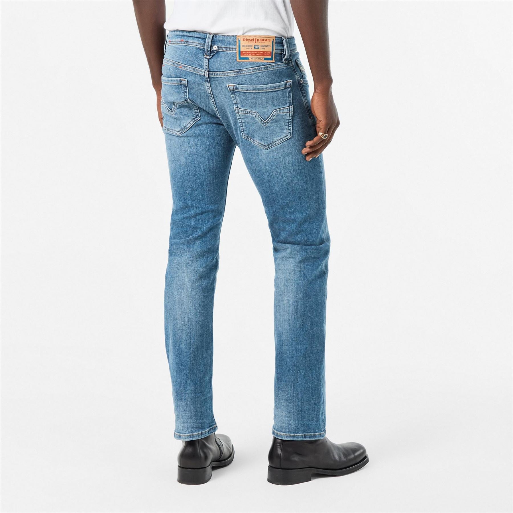 Diesel Larkee Five Pocket Straight Leg Jeans