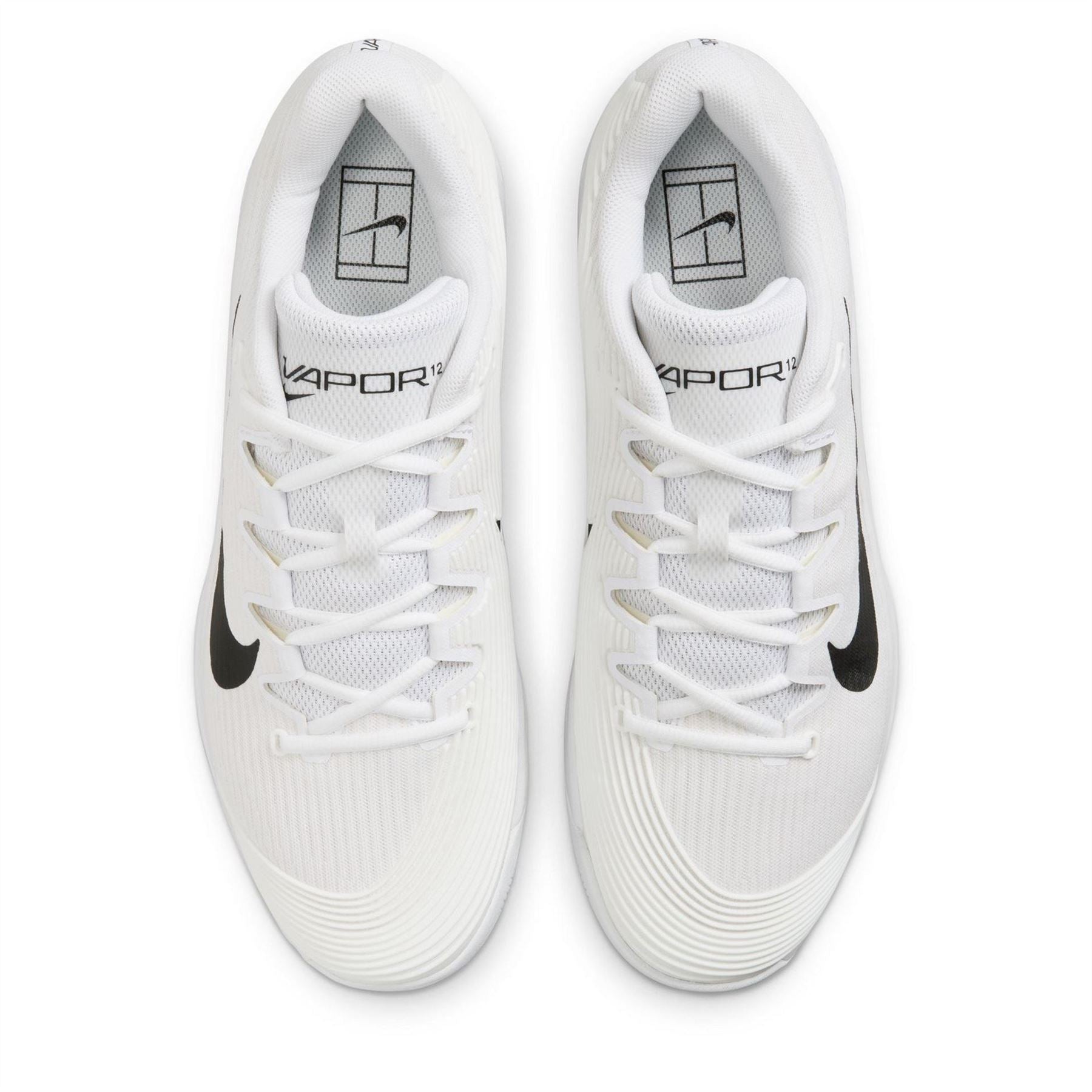 Nike Vapor Low Top Ribbed Flat Heel Sneakers