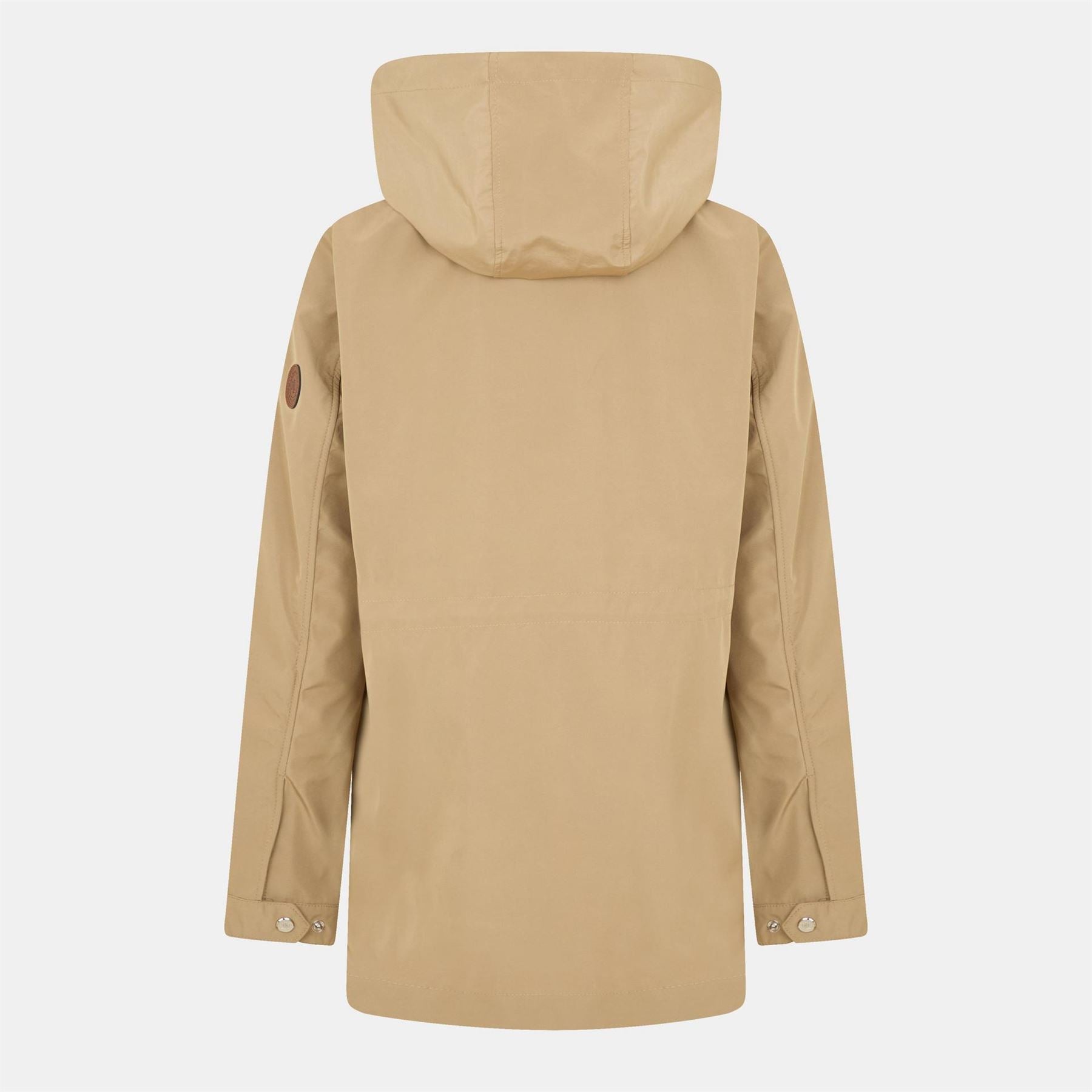 Lauren by Ralph Lauren Solid Patterned Hooded Drawstring Snap Button Rain Jacket