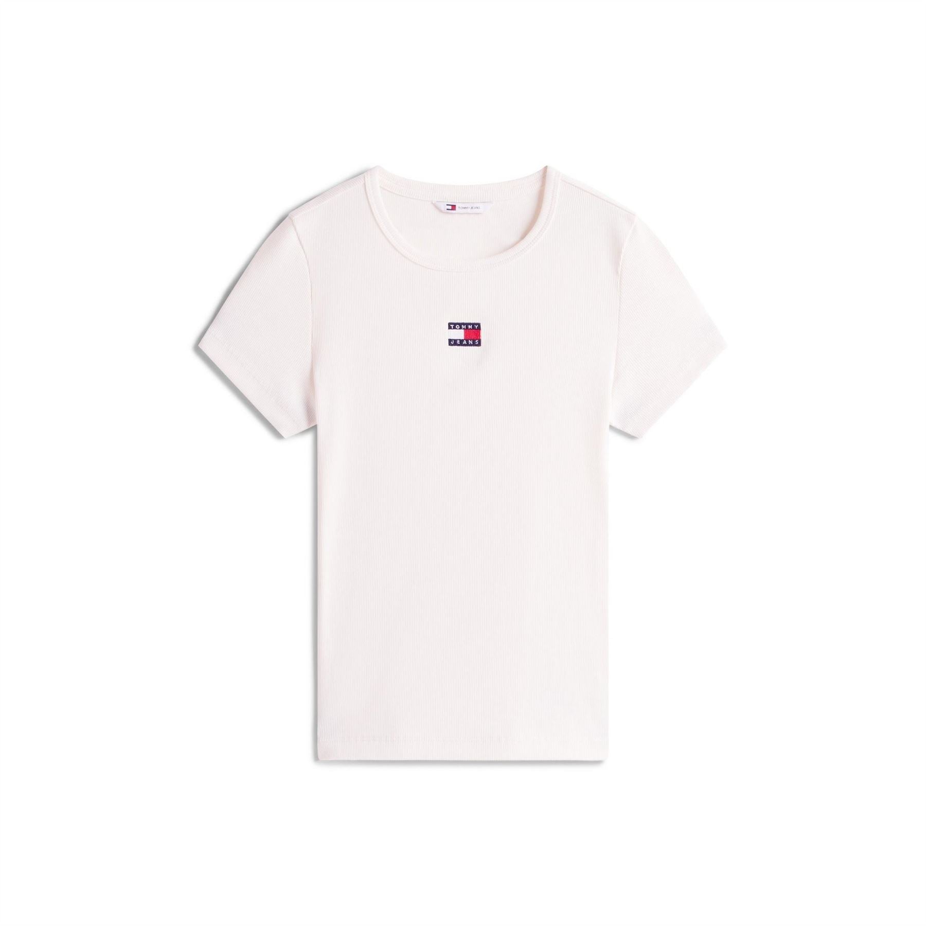 Tommy Jeans Badge Rib Crew Neck Regular Fit T-Shirt