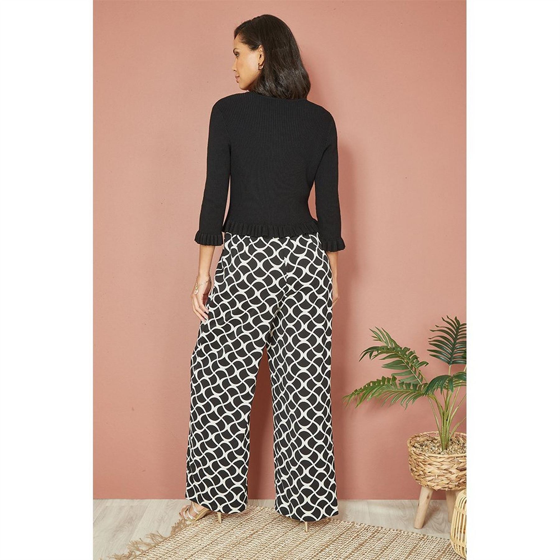 Yumi Tie Up Ribbed Cardigan