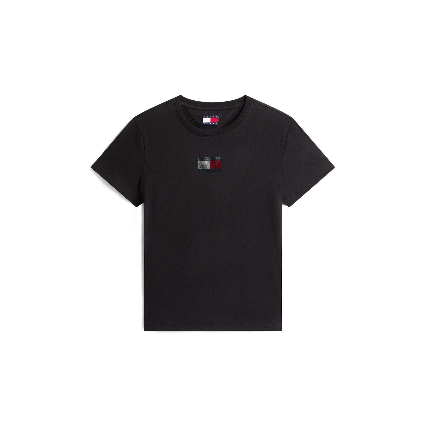 Tommy Jeans Flag Graphic Crew Neck Short Sleeve T-Shirt