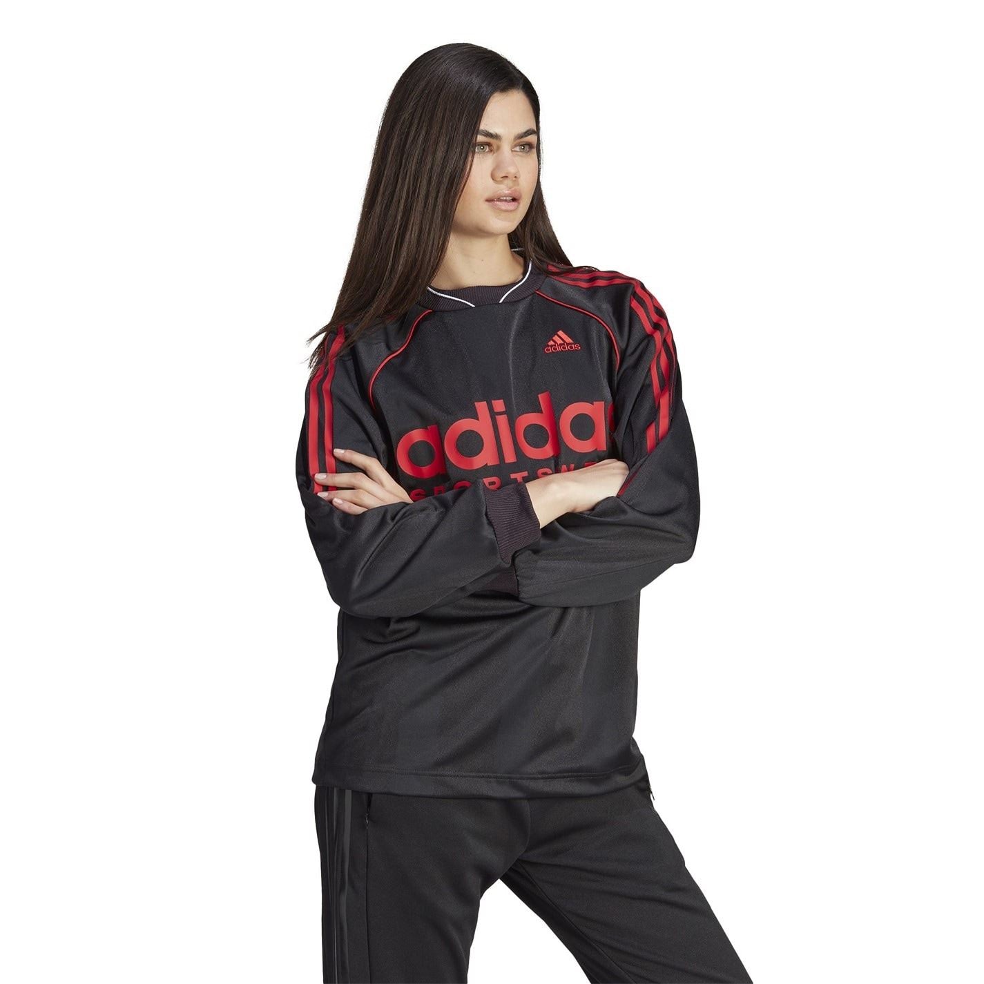 adidas Crew Neck Regular Fit Long Sleeve Sweatshirt