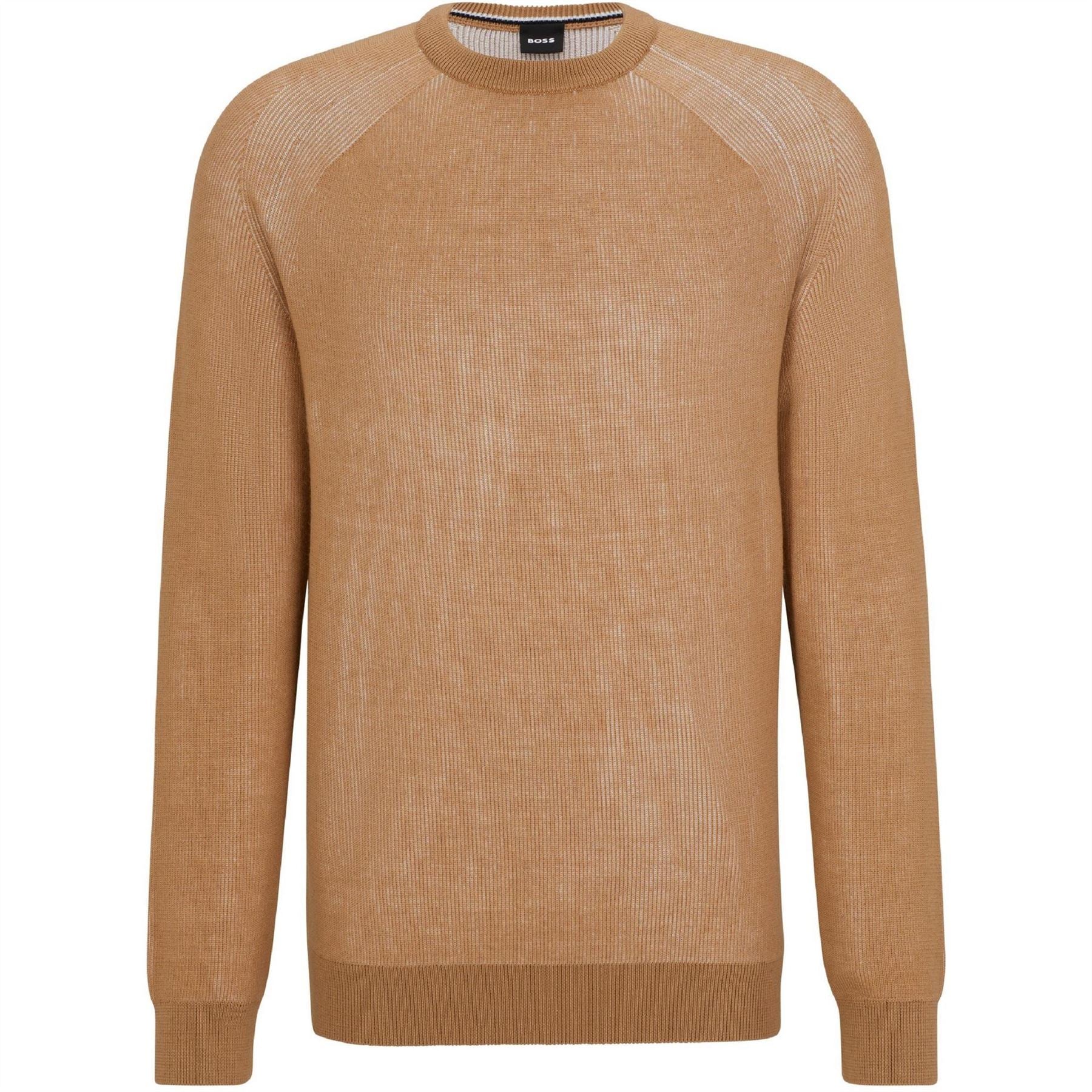 Boss Crew Neck Raglan Sleeve Long Sweater