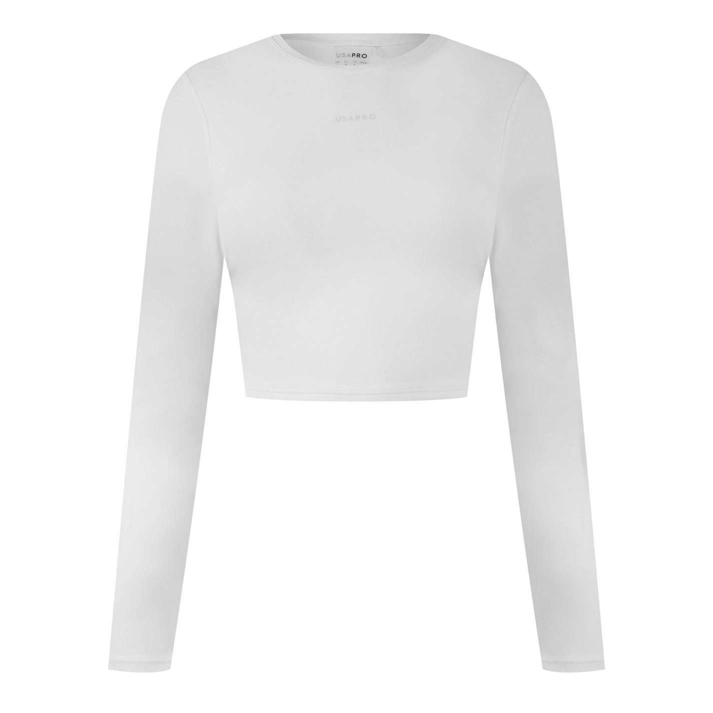 USA Pro Womens Pro Long Sleeve Crop Top
