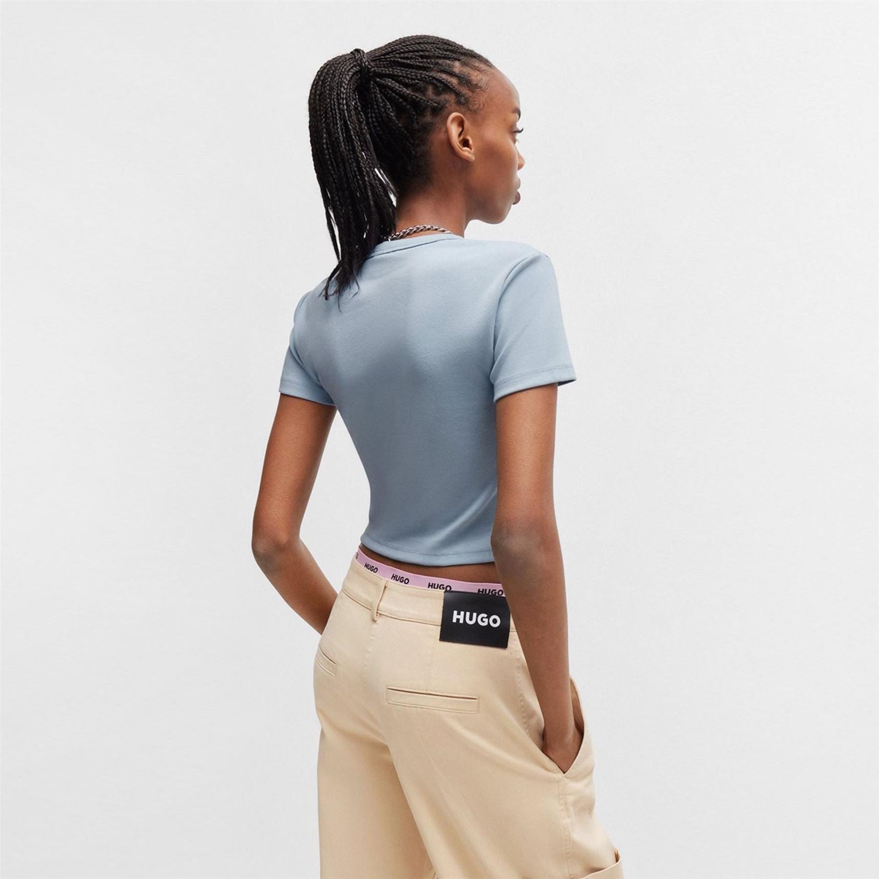 Hugo Delanor Cropped T-Shirt