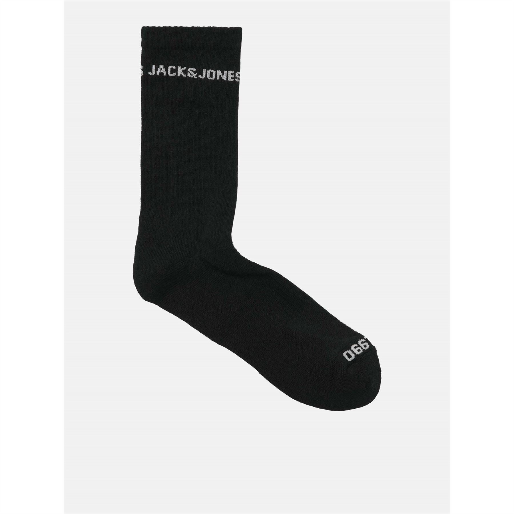 Jack and Jones 2 Pack Basic Lettering Crew Socks