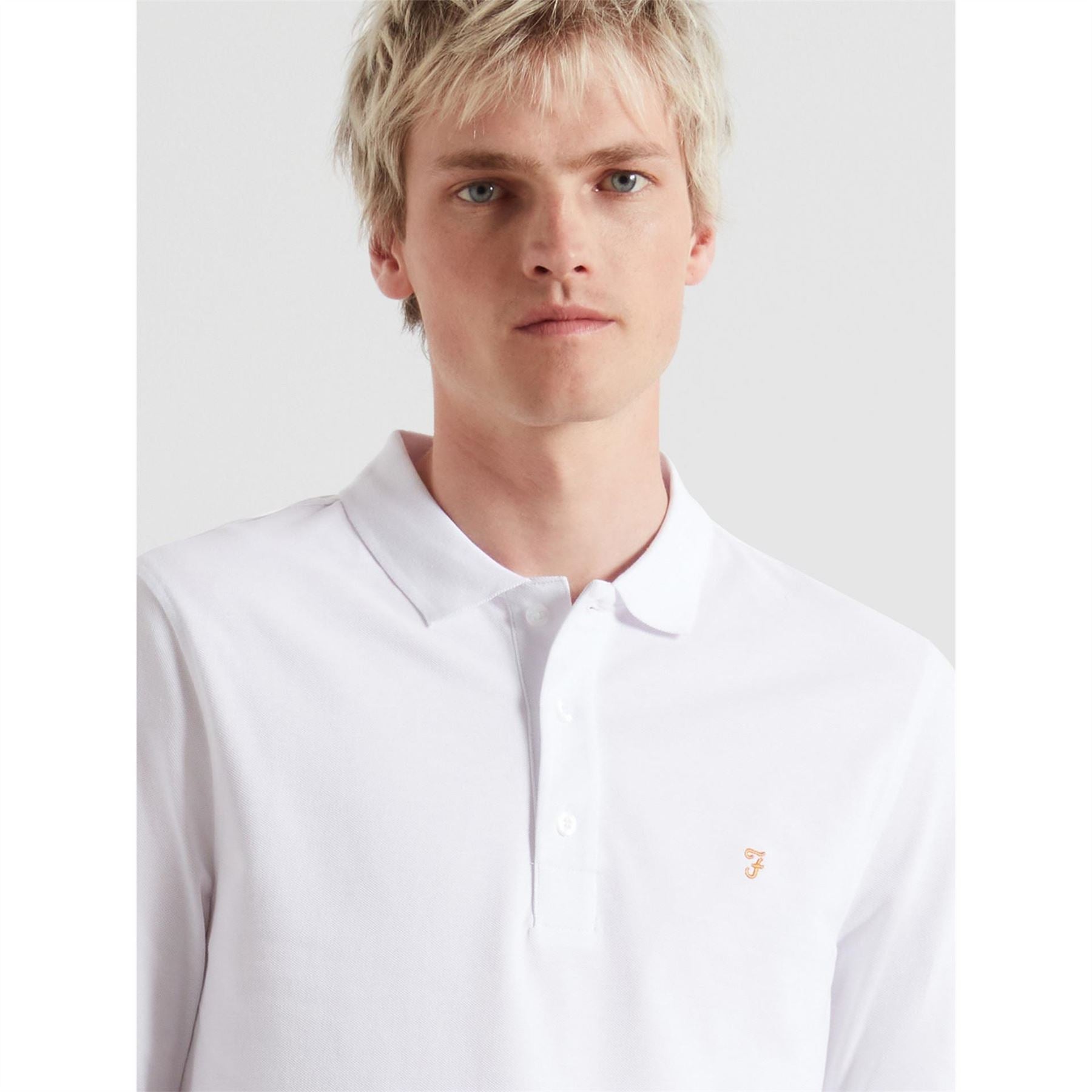Farah Long Sleeve Regular Fit Polo Shirt