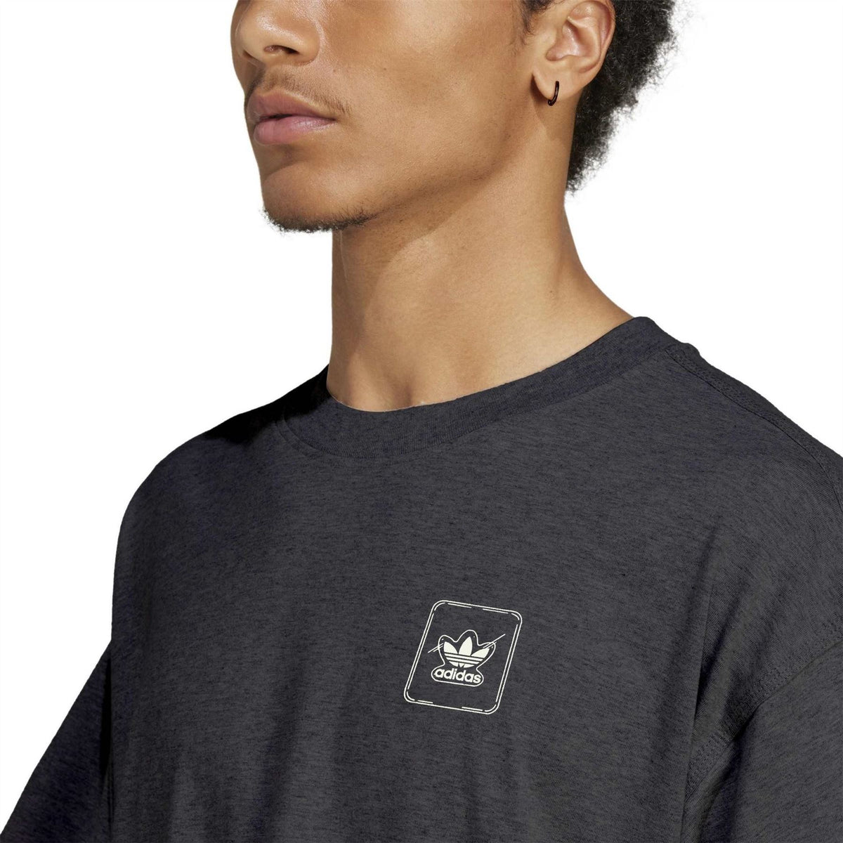 adidas Adi Starter Short Sleeve Cotton Graphic Oversized Fit T-Shirt