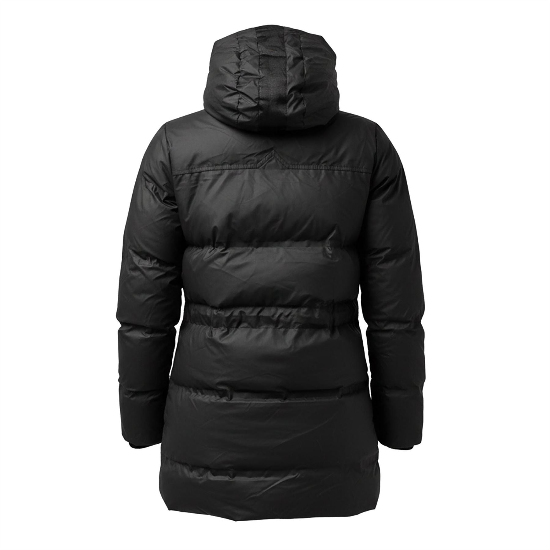 Hunter Sonic Solid Patterned Hooded Drawstring Zipped Pocket Puffer Jacket