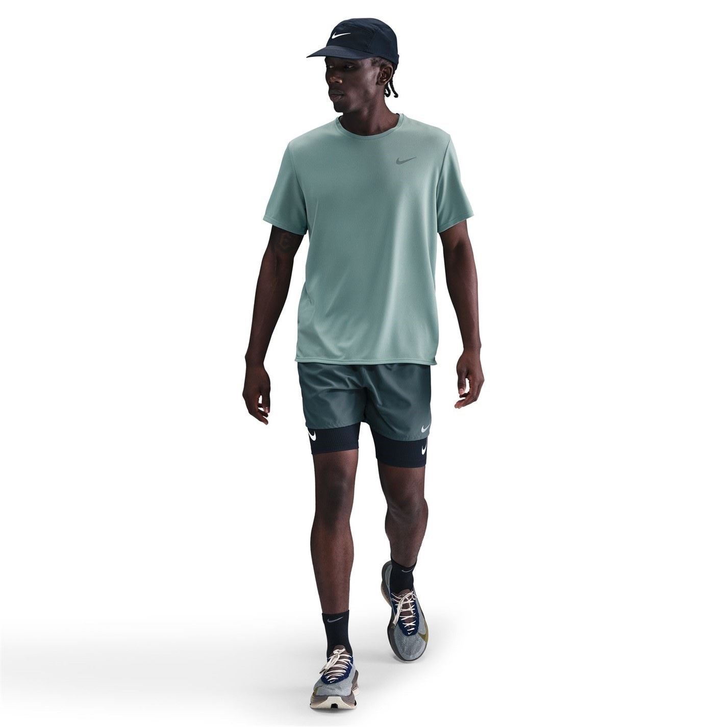 Nike Mens Drifit Miler Running Top