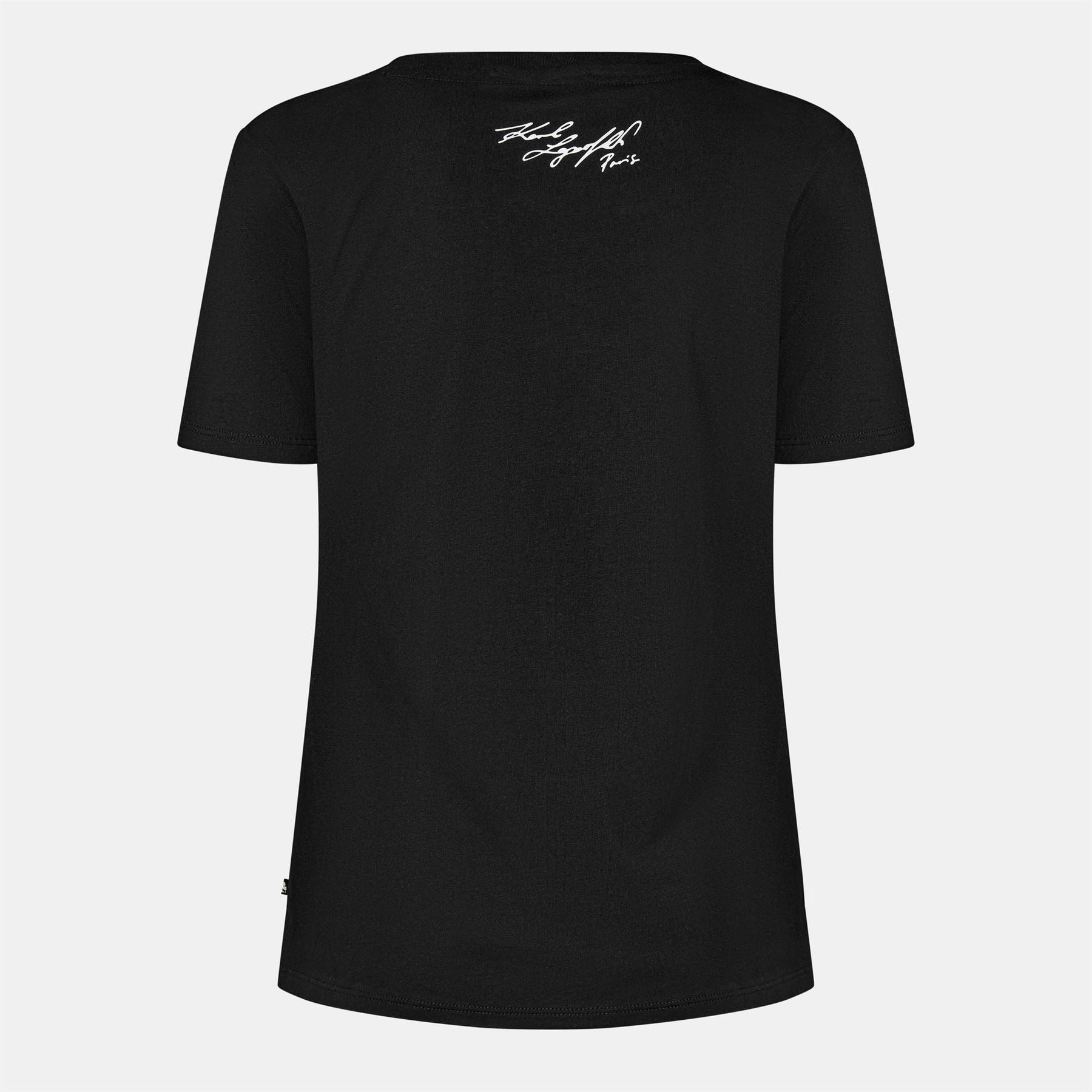 Karl Lagerfeld Choupette Cat Crew Neck Short Sleeve T-Shirt