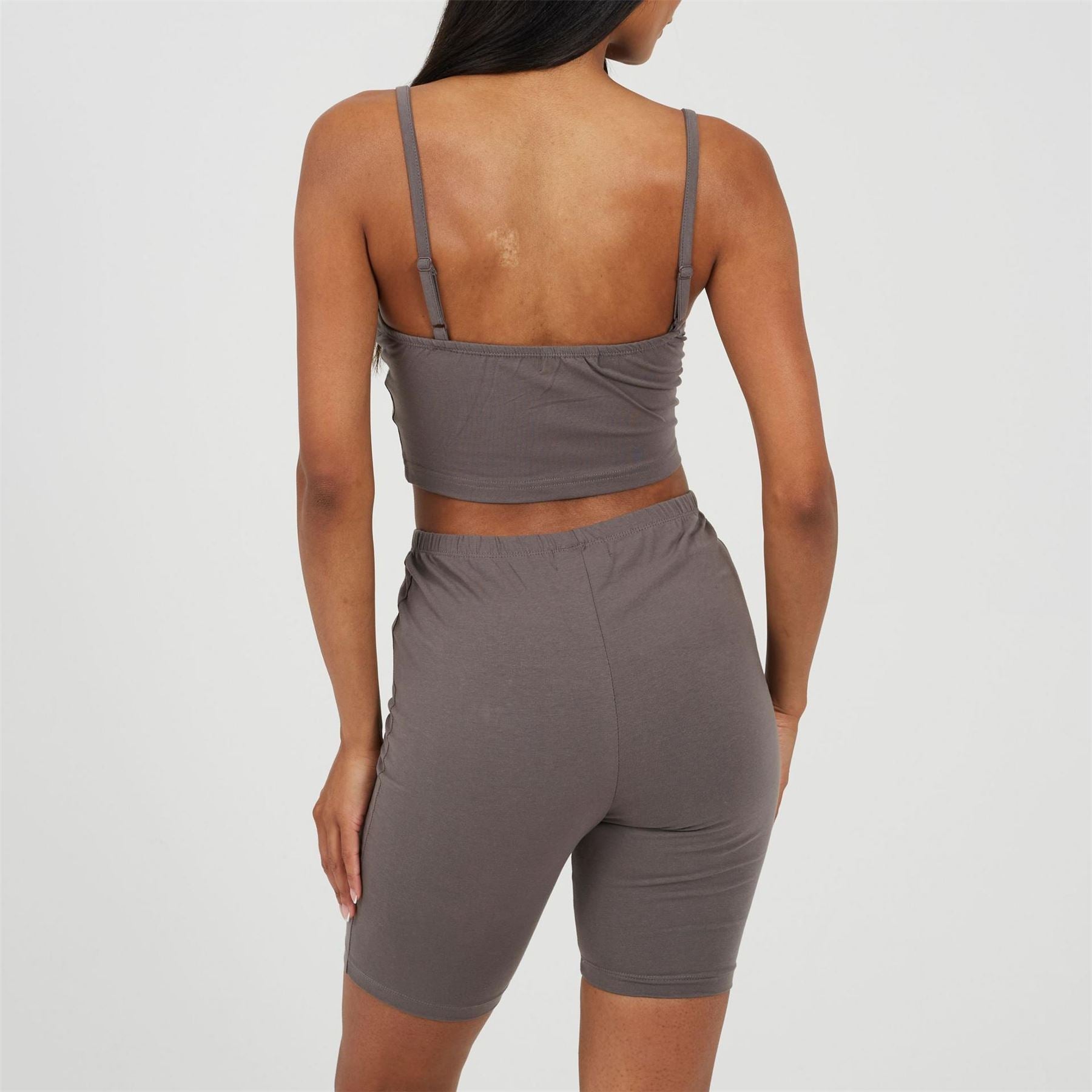 Brave Soul Womens Strappy Vest  And  Shorts Lounge Set