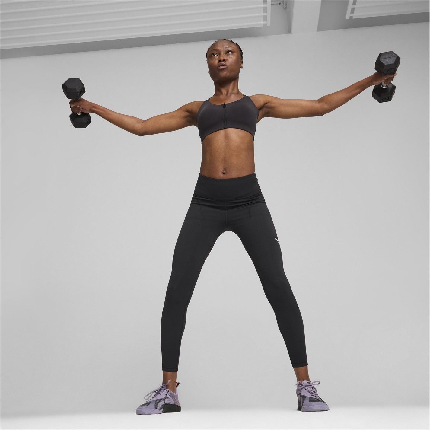 Puma Womens Cloudspun Soft Hw Fl Tight Gym Legging