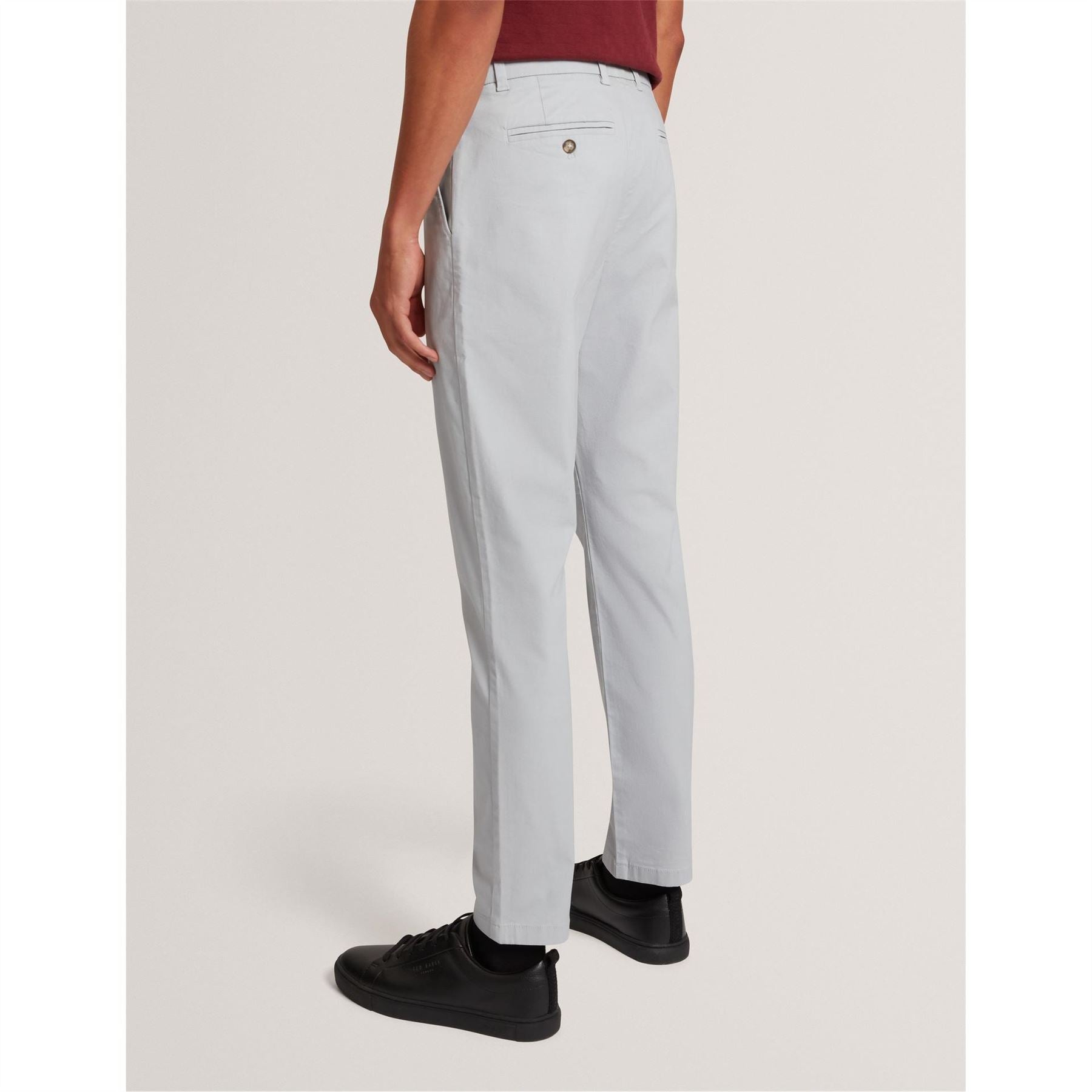 Ted Baker Solid Patterned Slim Chinos